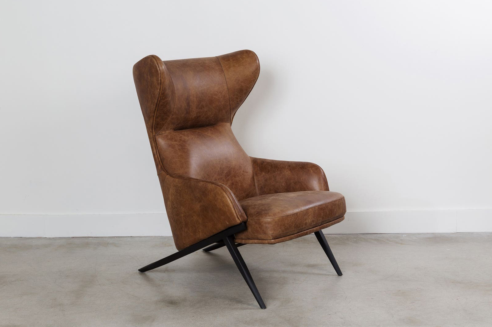 Moe's™ Amos Leather Accent Chair - Brown