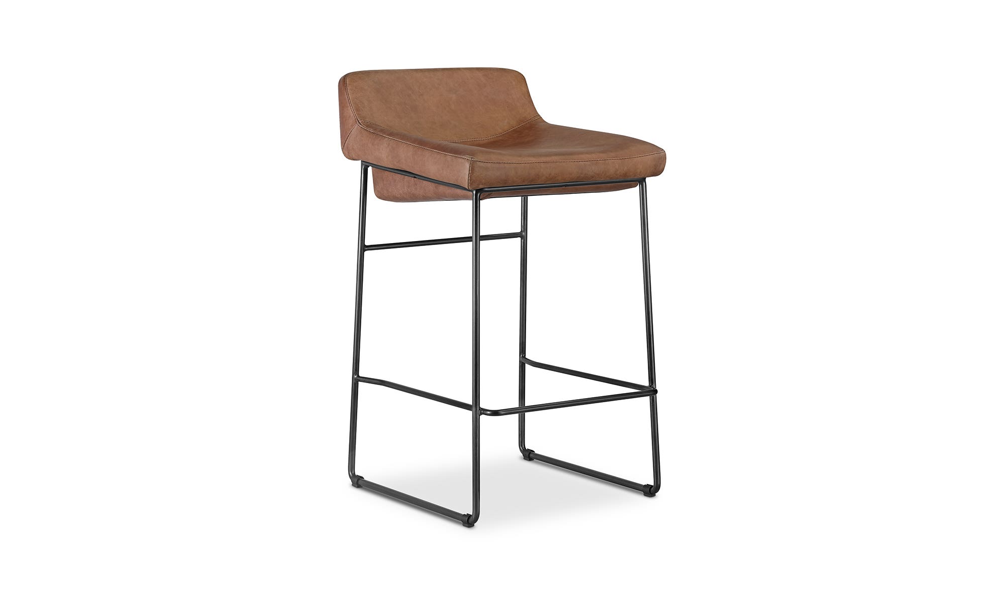 Moe's Starlet Contemporary Counter Stool Set of 2 - Cappuccino