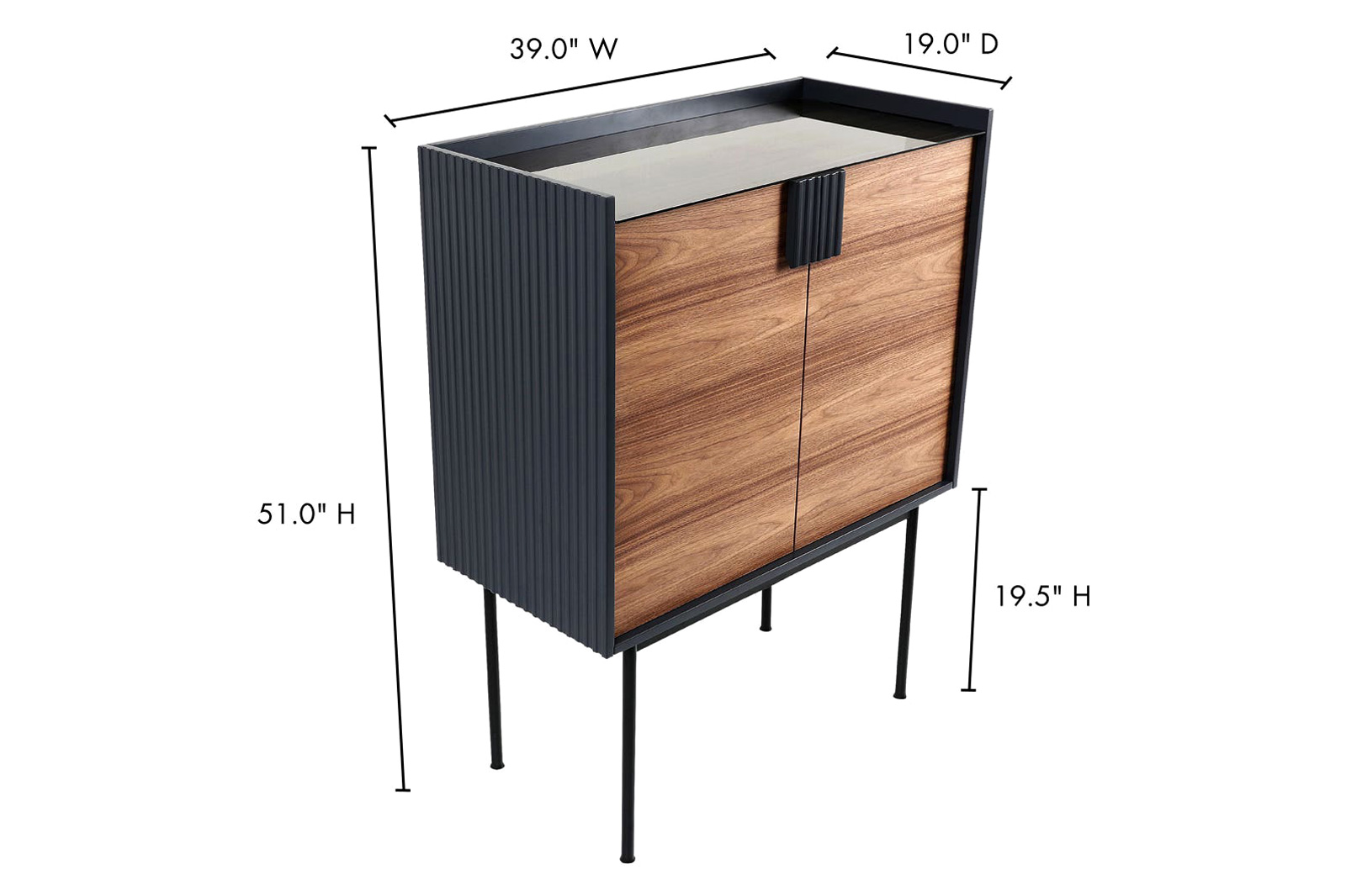 Moe's™ Yasmin Bar Cabinet - Brown