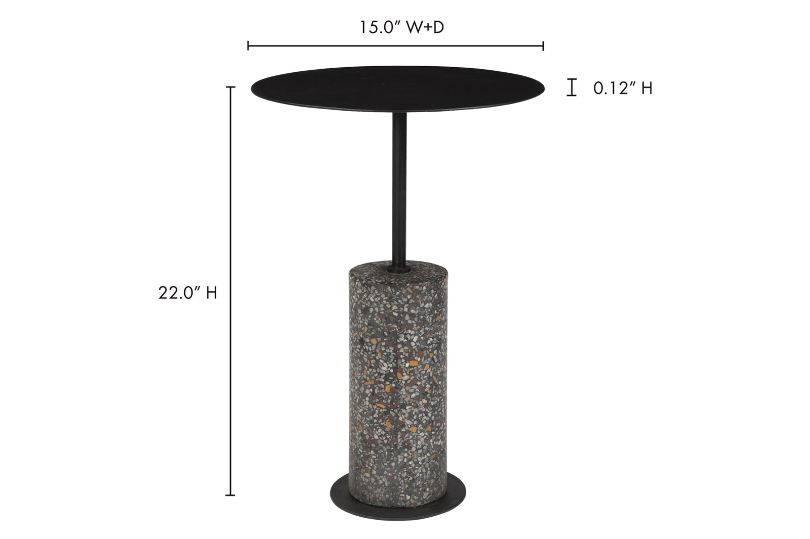 Moe's - Lillith Accent Table in Black