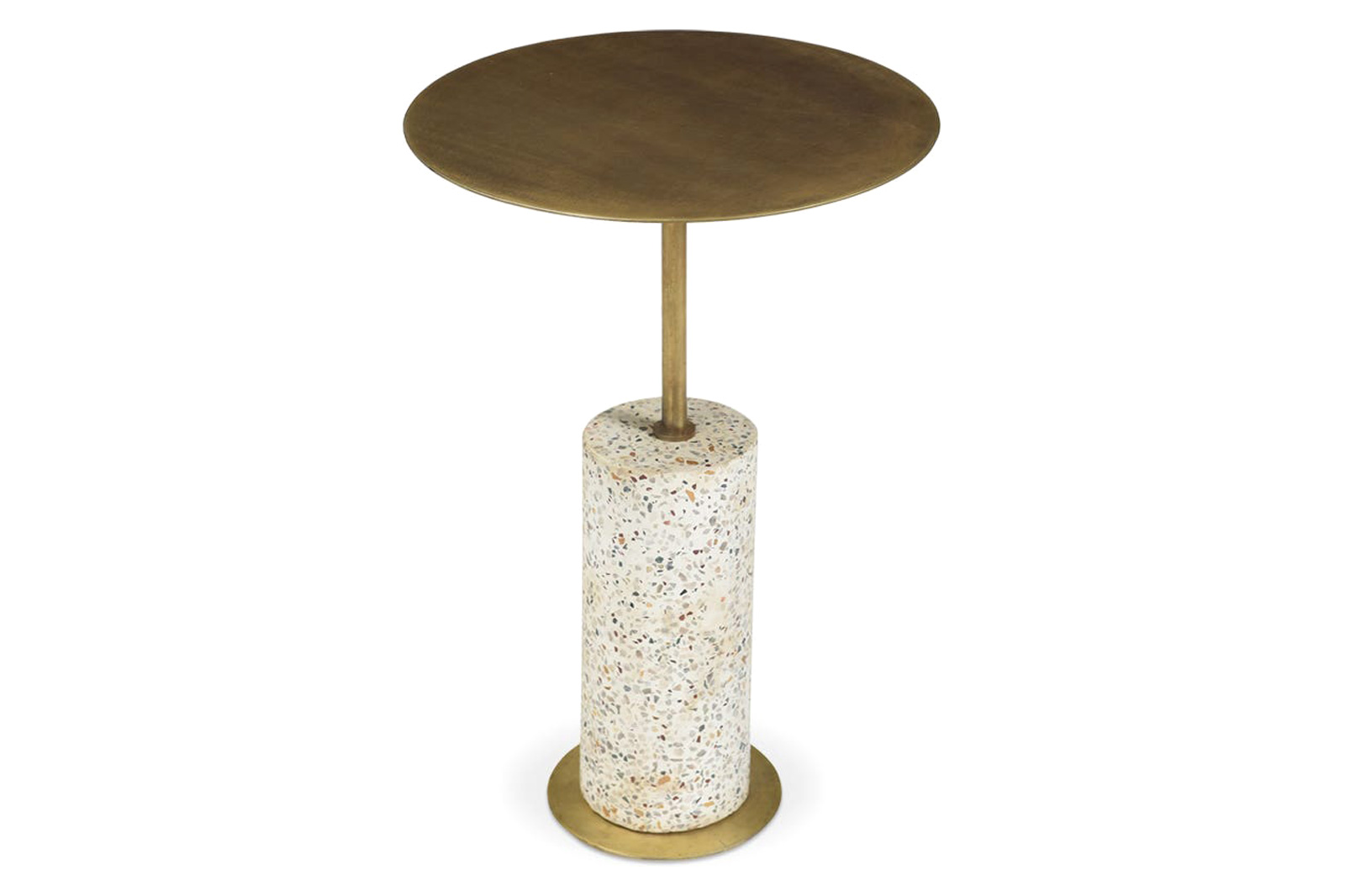 Moe's - Gabriel Accent Table in Brass