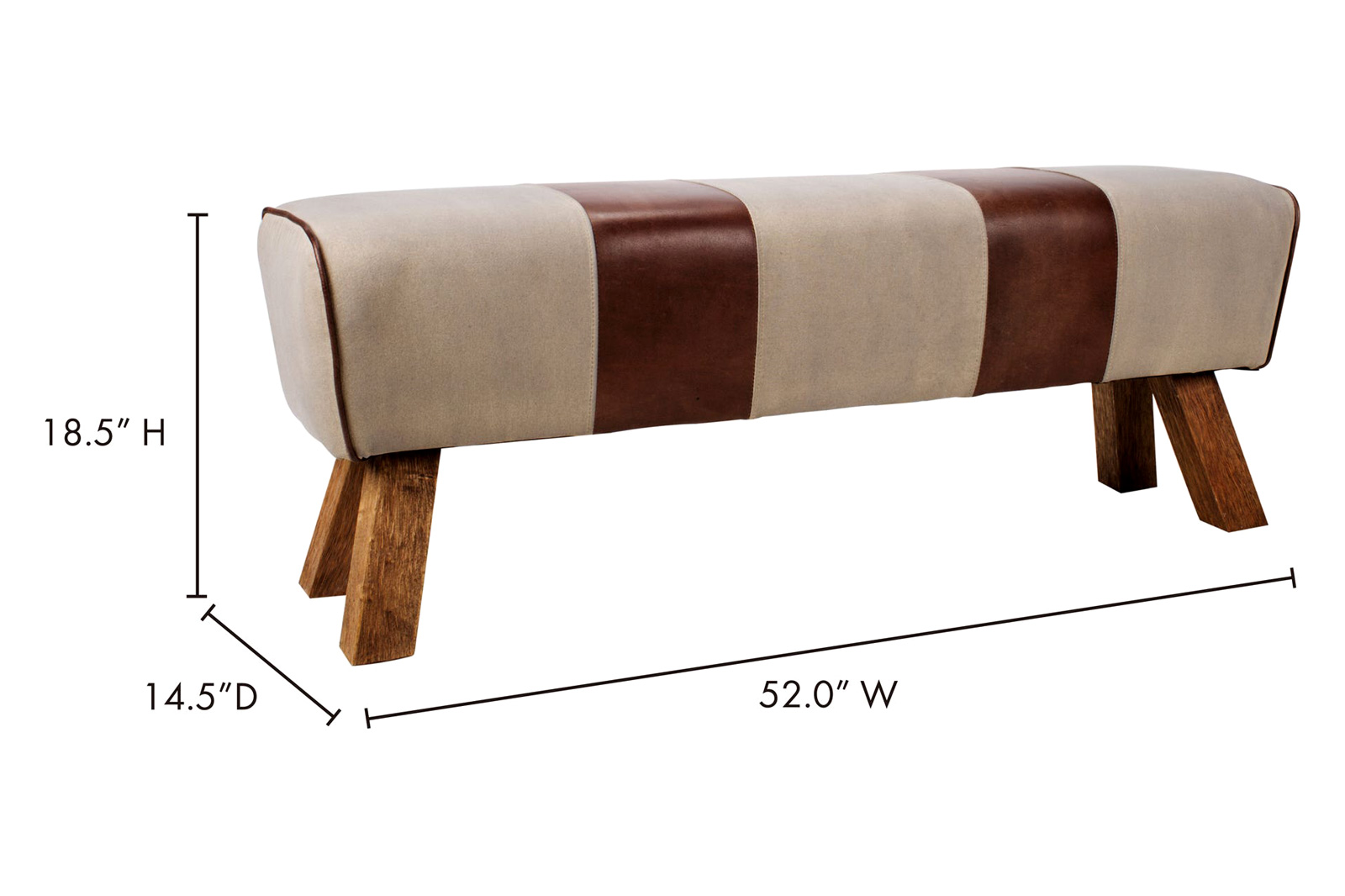 Moe's - Pommel Bench in Brown