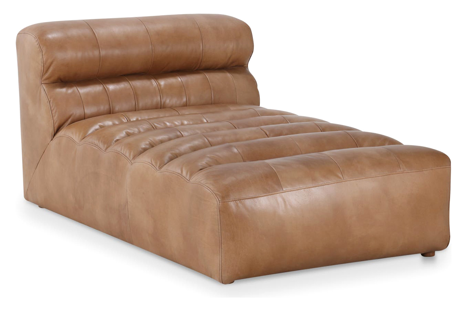 Moe's™ Ramsay Leather Chaise - Tan