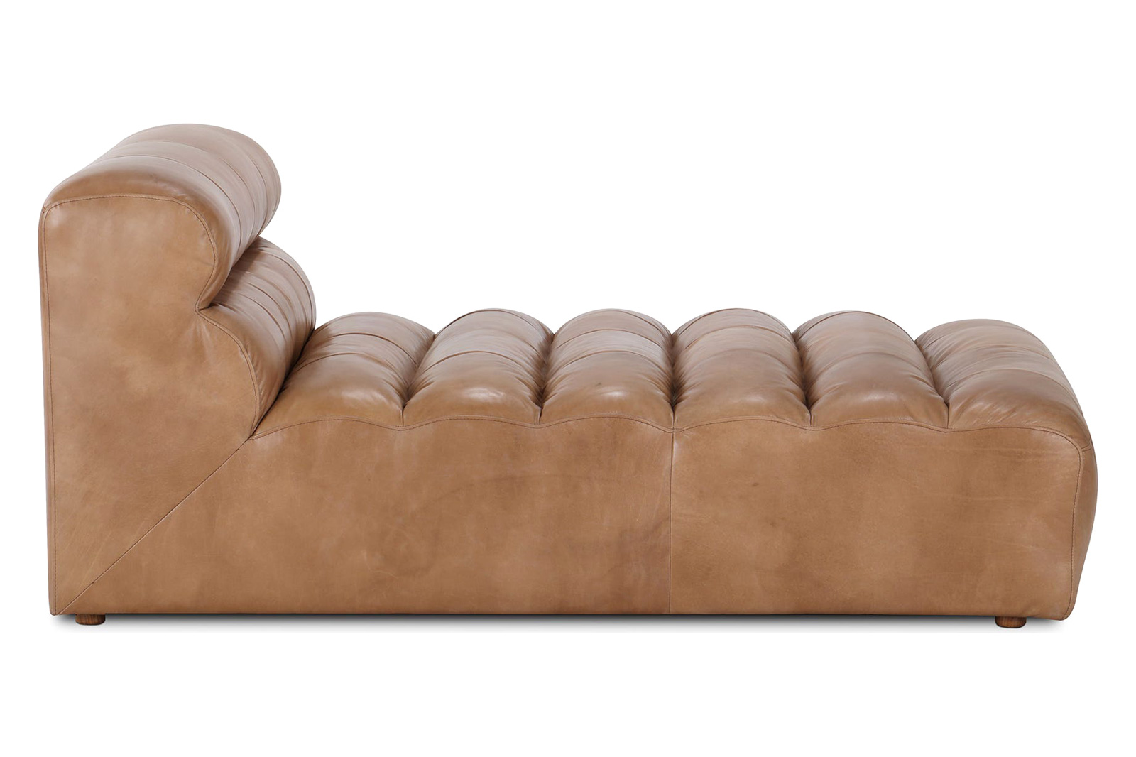 Moe's™ Ramsay Leather Chaise - Tan