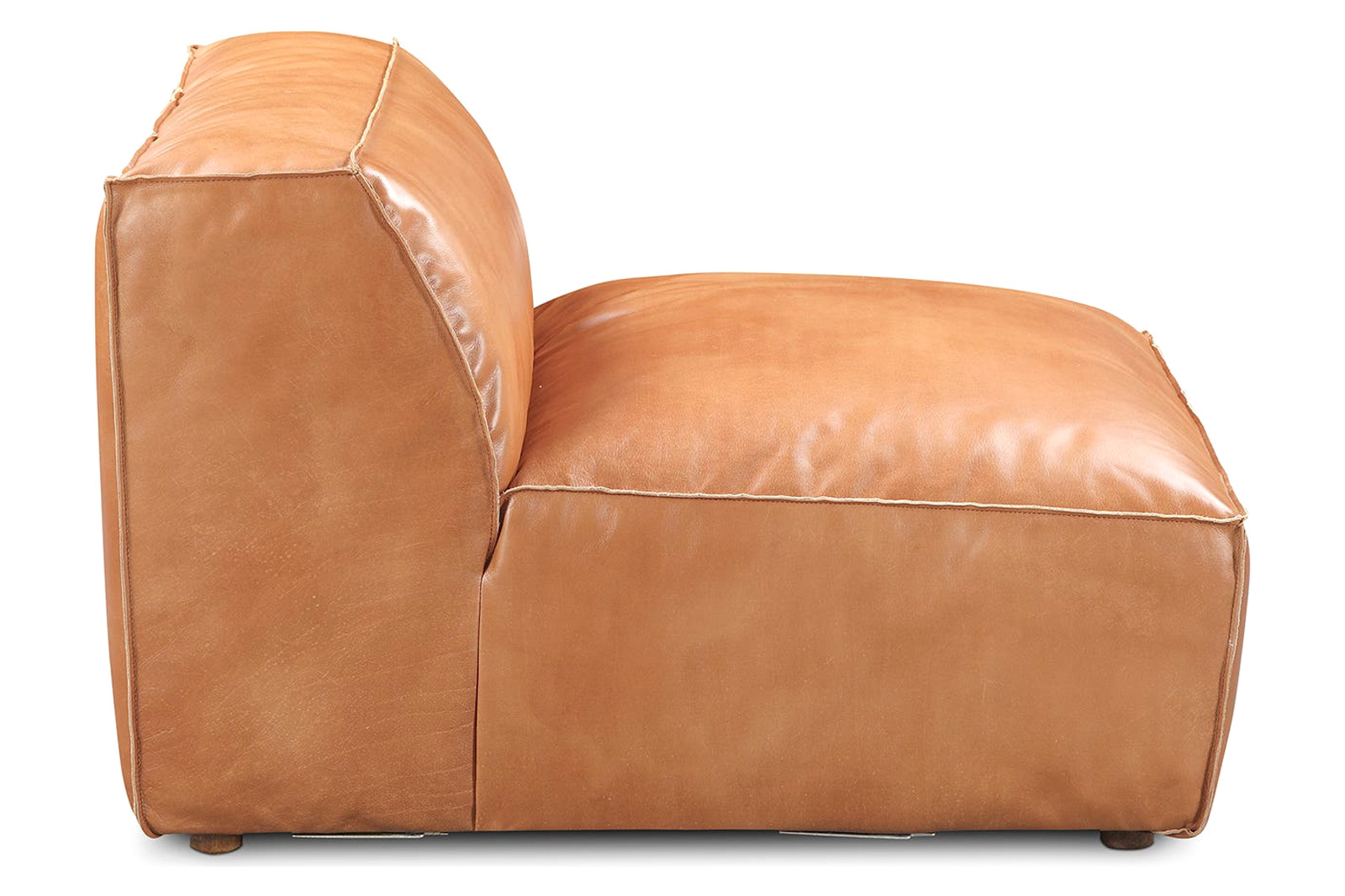 Moe's Luxe Slipper Chair - Tan