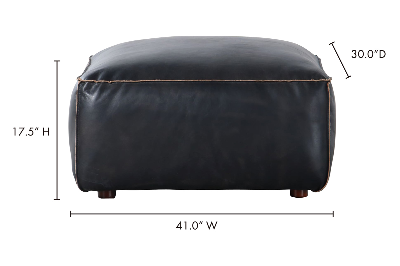 Moe's™ Luxe Ottoman - Antique