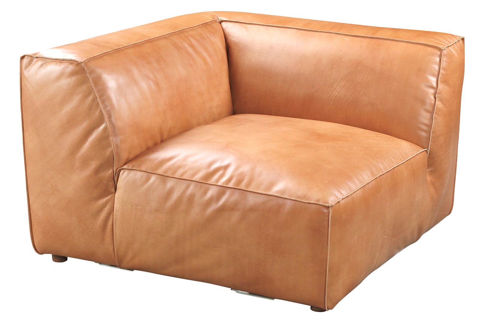 Moe's Luxe Corner Chair - Tan