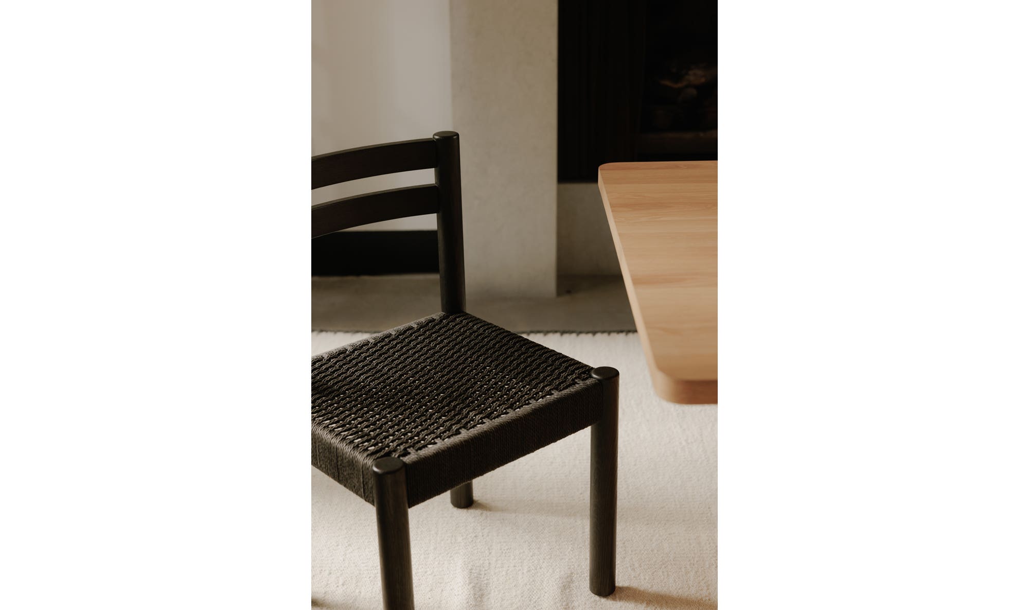 Moe's Finn Rustic Dining Chair Set of 2 - Black