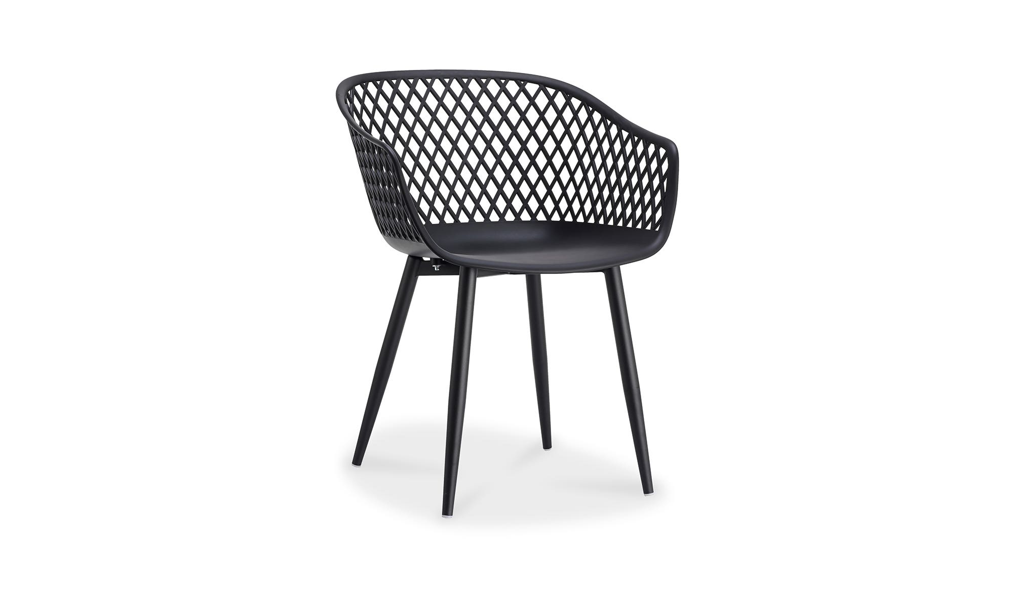 Moe's Piazza Contemporary Outdoor Chair Set of 2 - Black