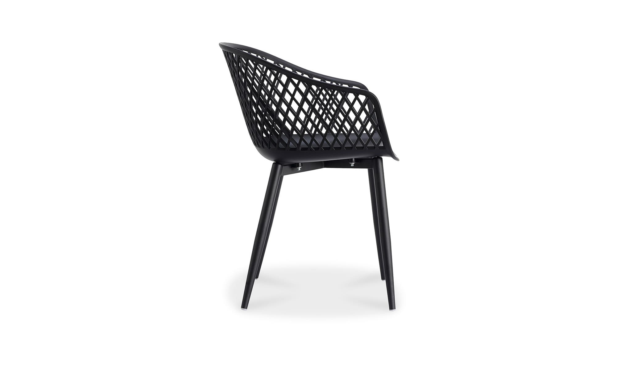 Moe's Piazza Contemporary Outdoor Chair Set of 2 - Black