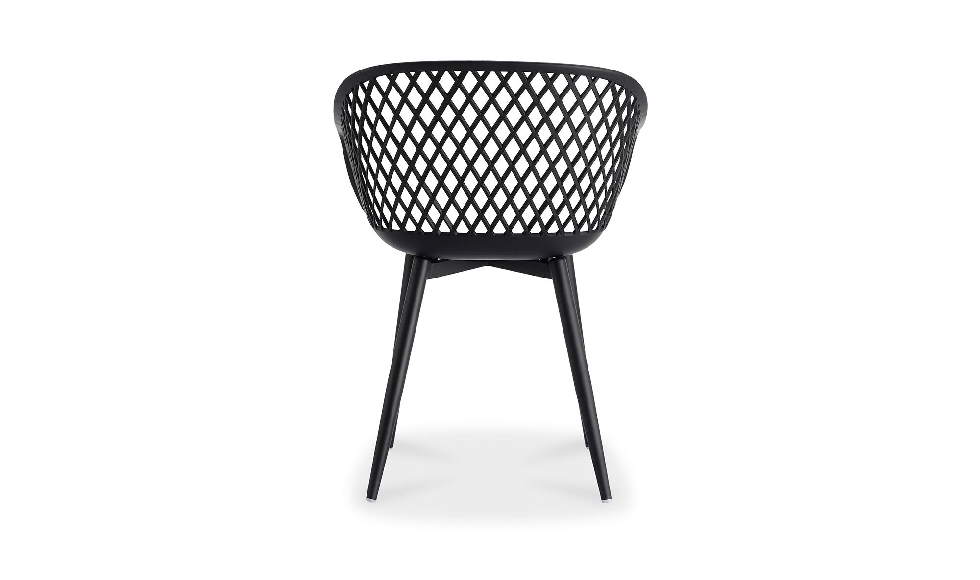 Moe's Piazza Contemporary Outdoor Chair Set of 2 - Black