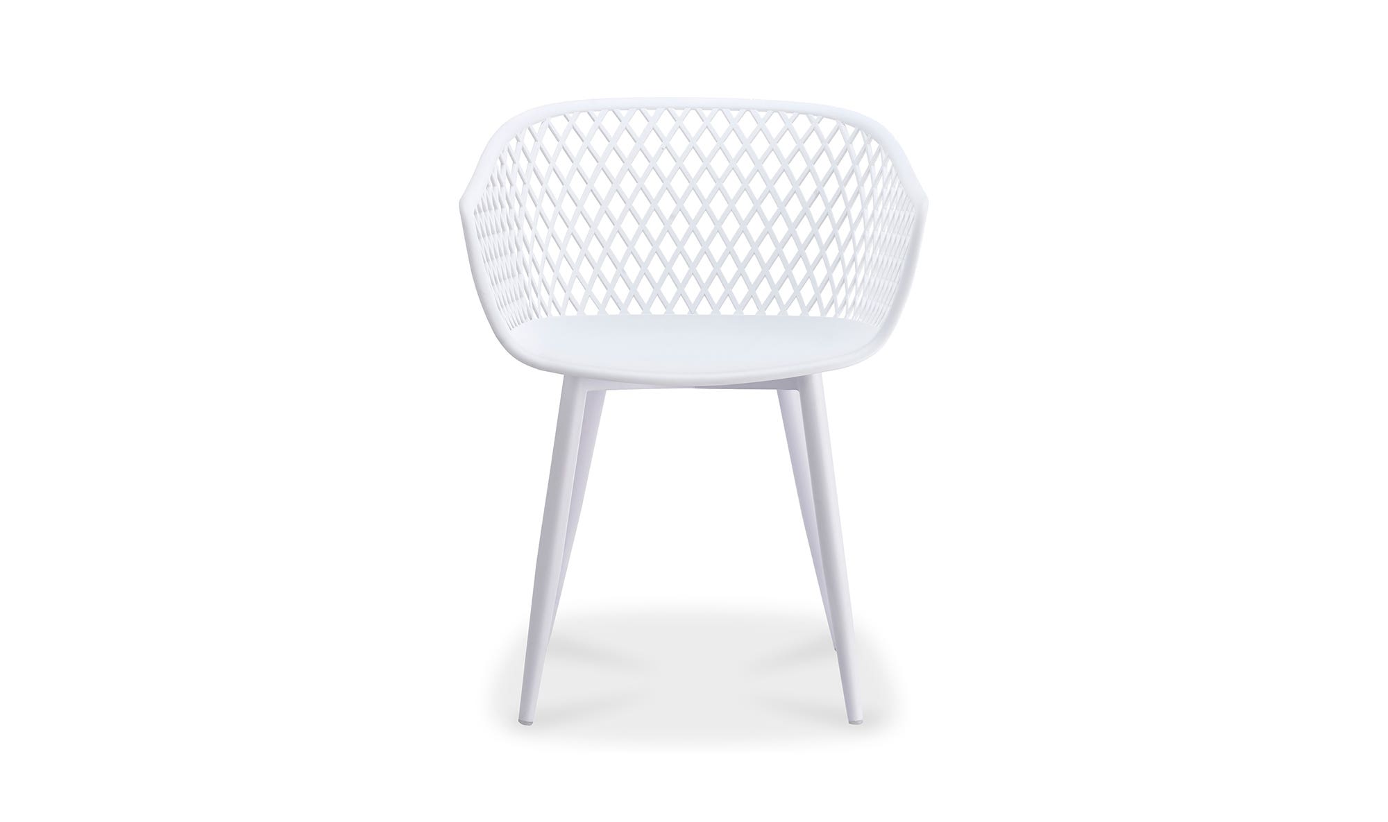 Moe's Piazza Contemporary Outdoor Chair Set of 2 - White