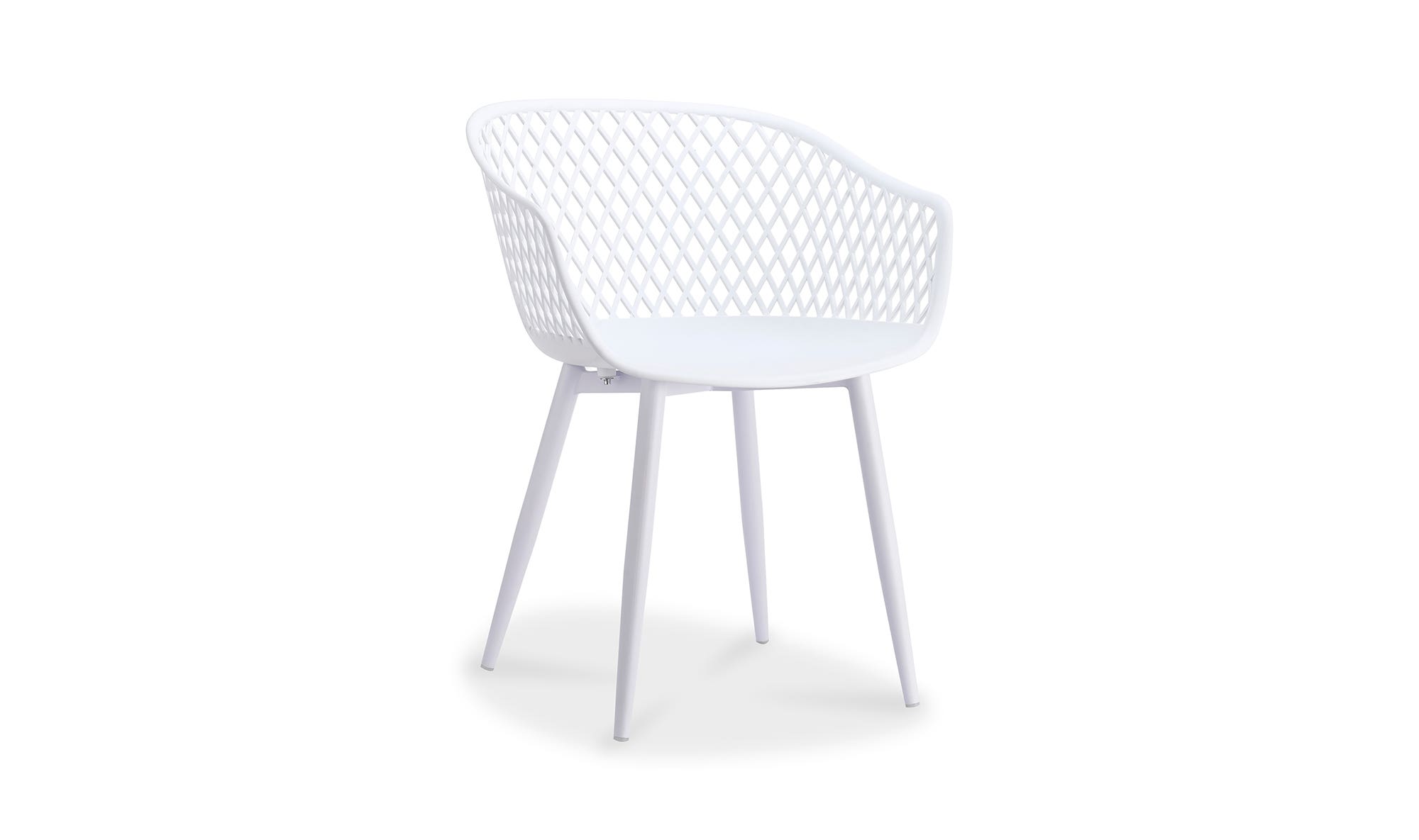 Moe's Piazza Contemporary Outdoor Chair Set of 2 - White