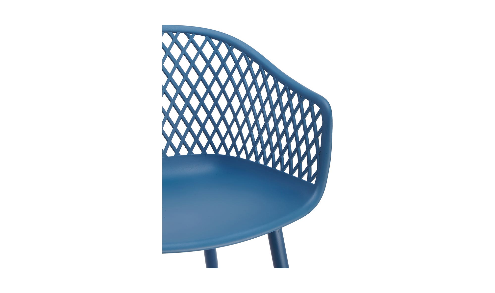 Moe's Piazza Contemporary Outdoor Chair Set of 2 - Blue