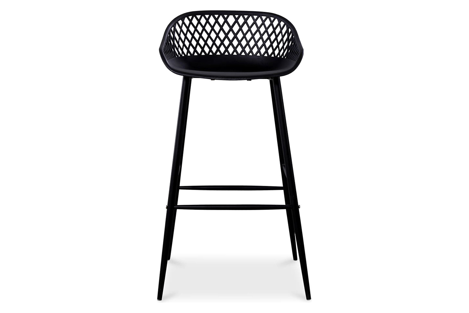 Moe's Piazza Outdoor Bar Stool Set of 2 - Black