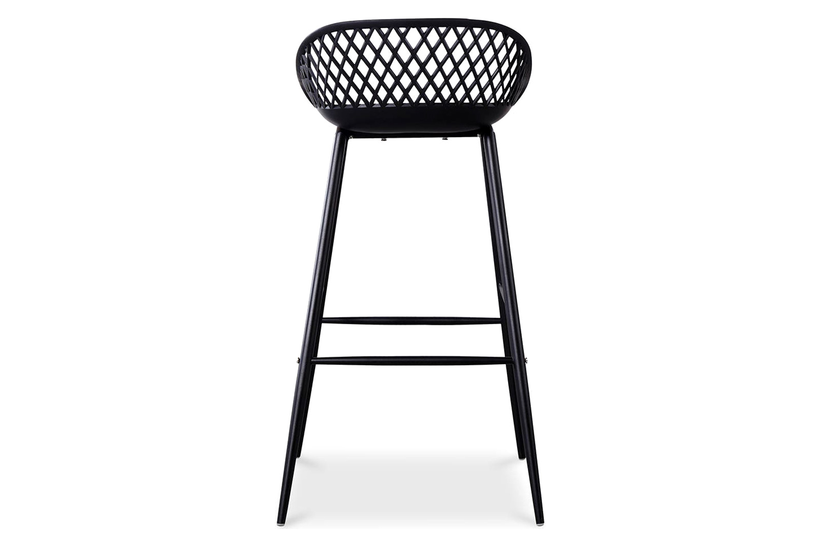 Moe's Piazza Outdoor Bar Stool Set of 2 - Black