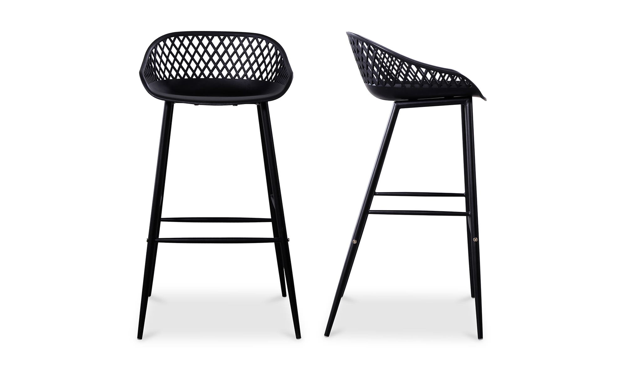 Moe's - Piazza Contemporary Outdoor Barstool Set of 2