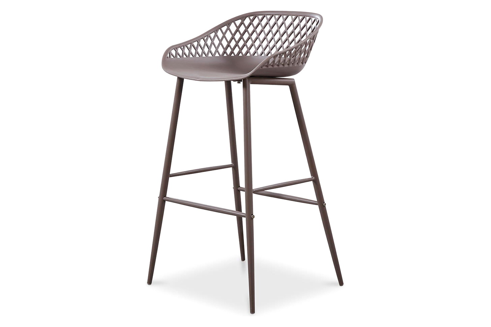 Moe's Piazza Outdoor Bar Stool Set of 2 - Gray