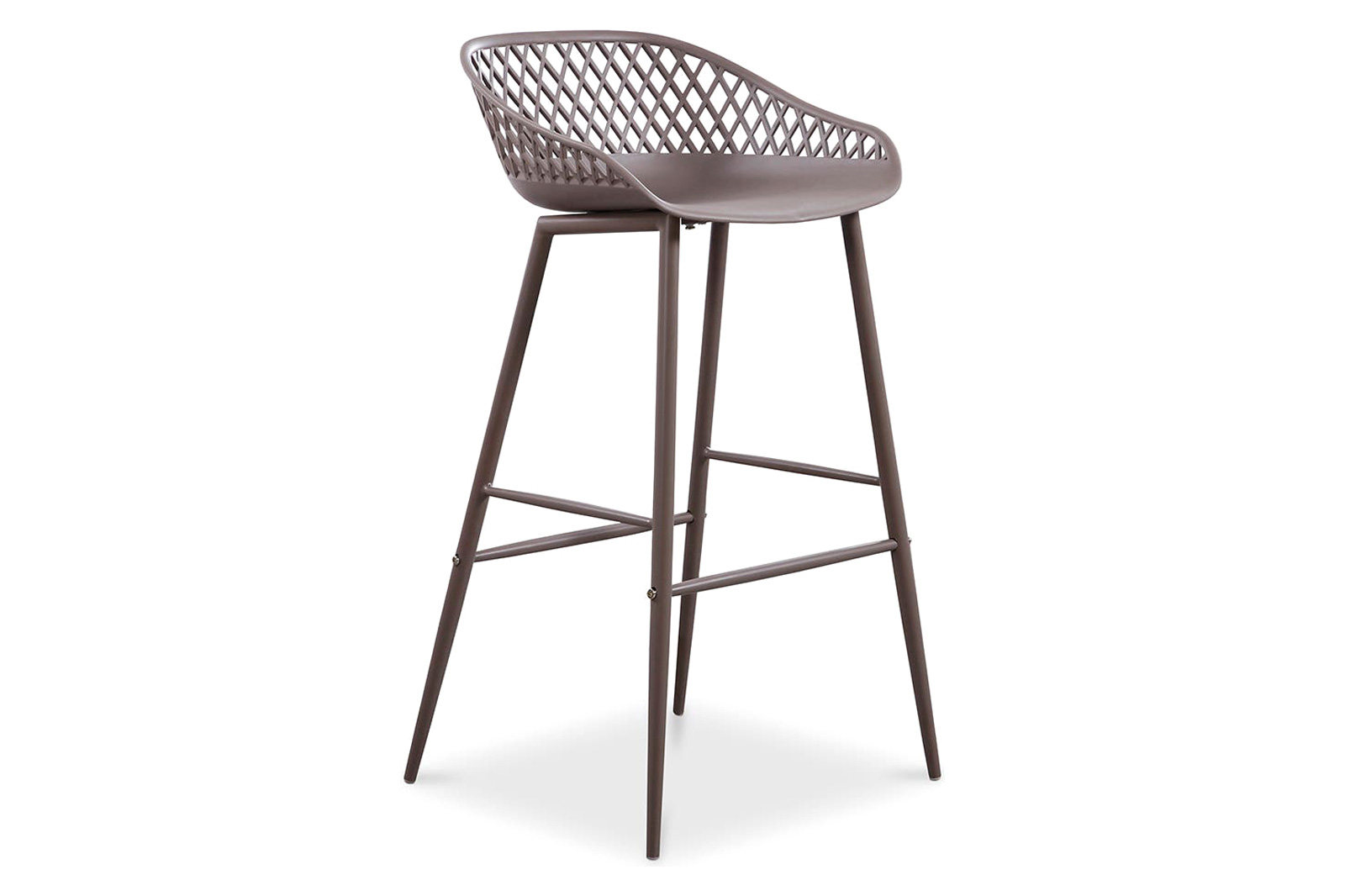 Moe's Piazza Outdoor Bar Stool Set of 2 - Gray