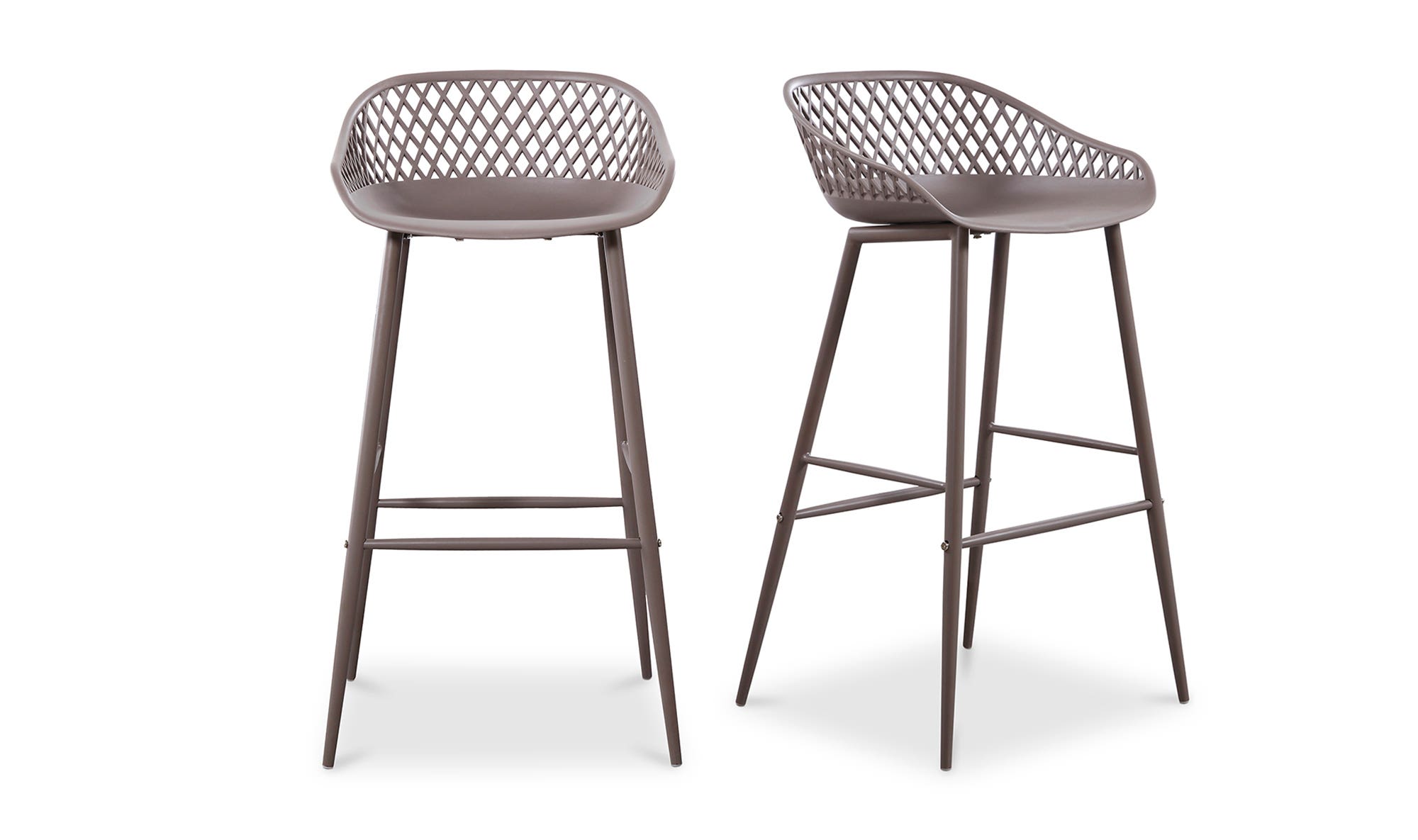 Moe's - Piazza Contemporary Outdoor Barstool Set of 2