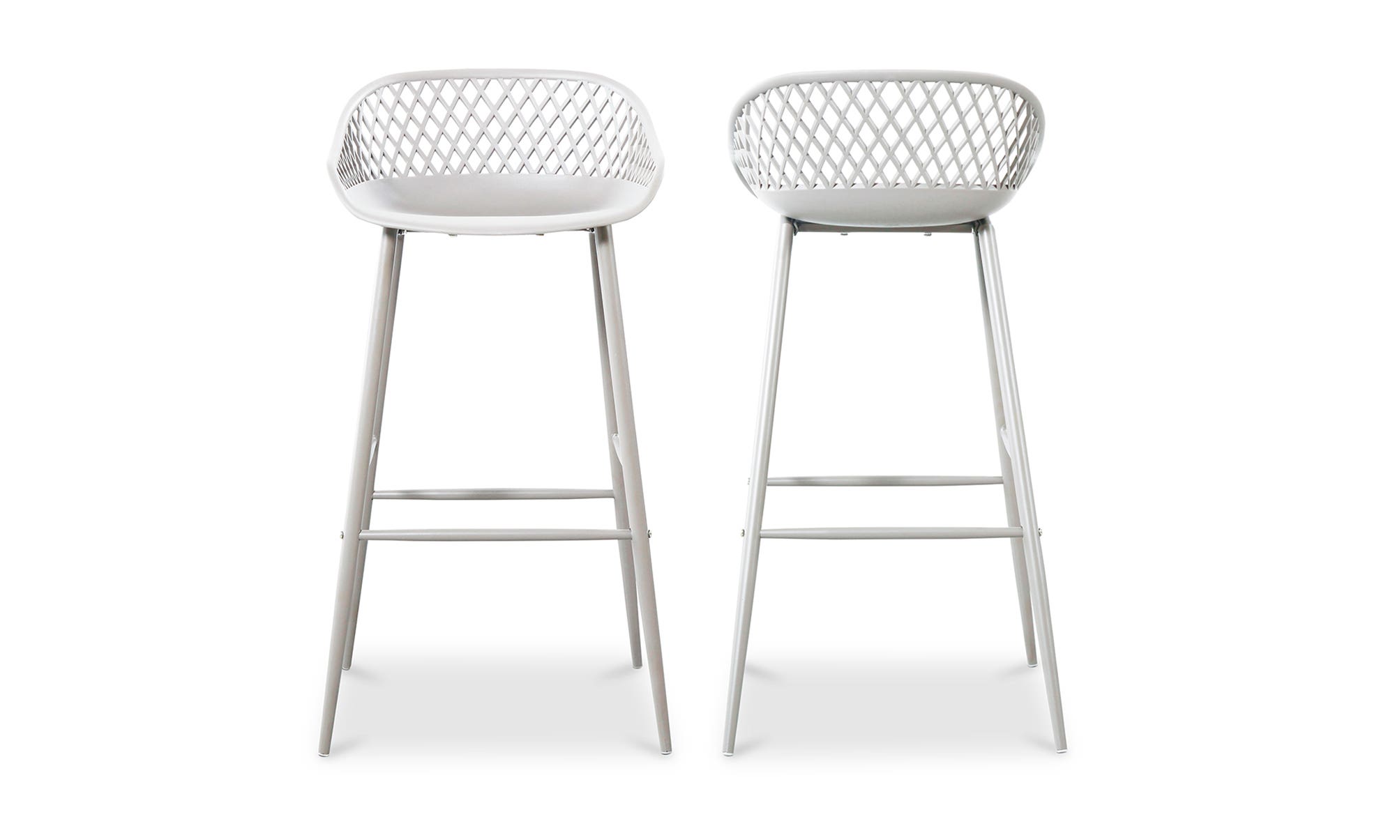 Moe's - Piazza Contemporary Outdoor Barstool Set of 2