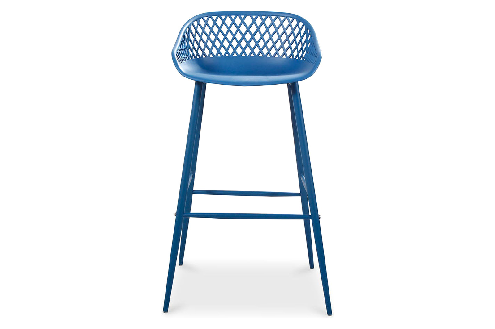 Moe's Piazza Outdoor Bar Stool Set of 2 - Blue