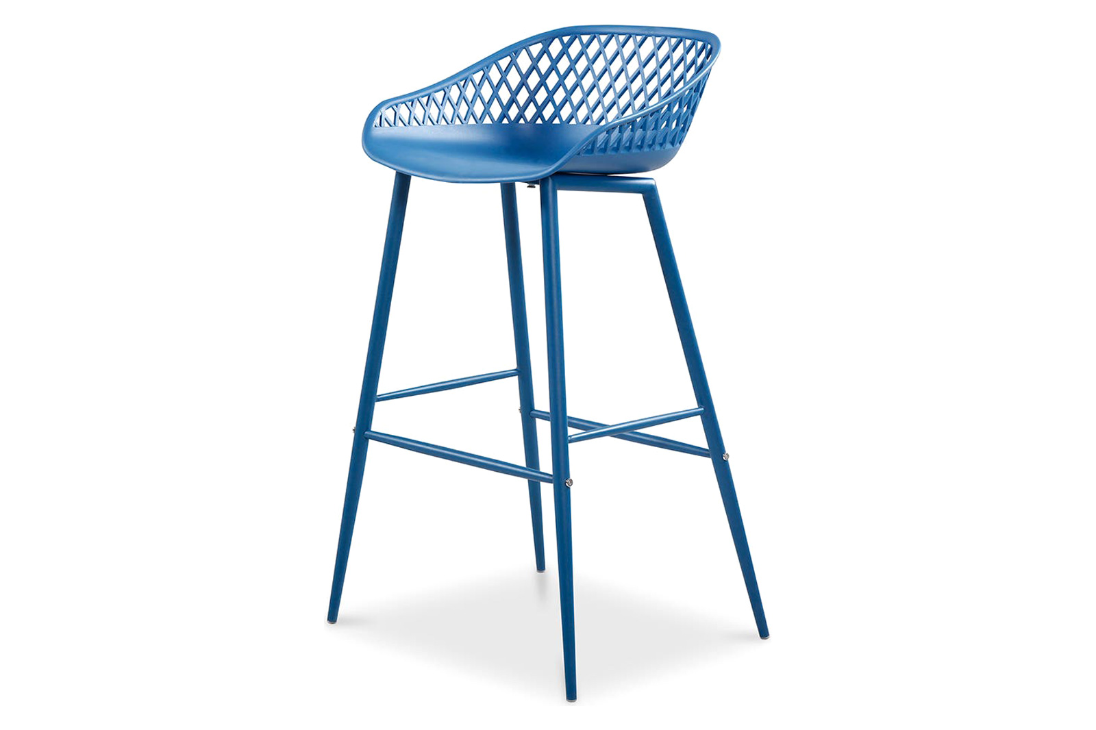 Moe's Piazza Outdoor Bar Stool Set of 2 - Blue