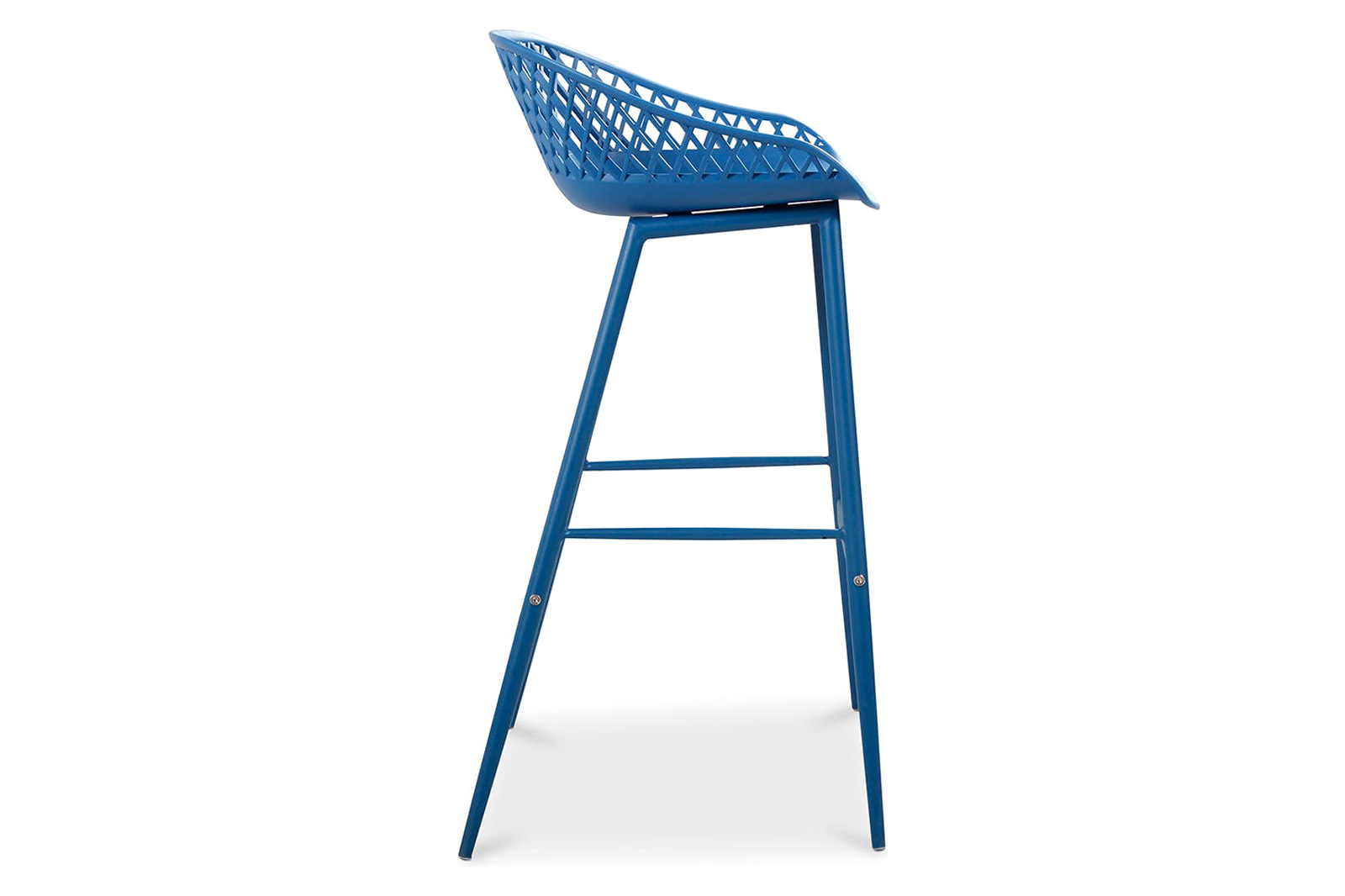 Moe's Piazza Outdoor Bar Stool Set of 2 - Blue