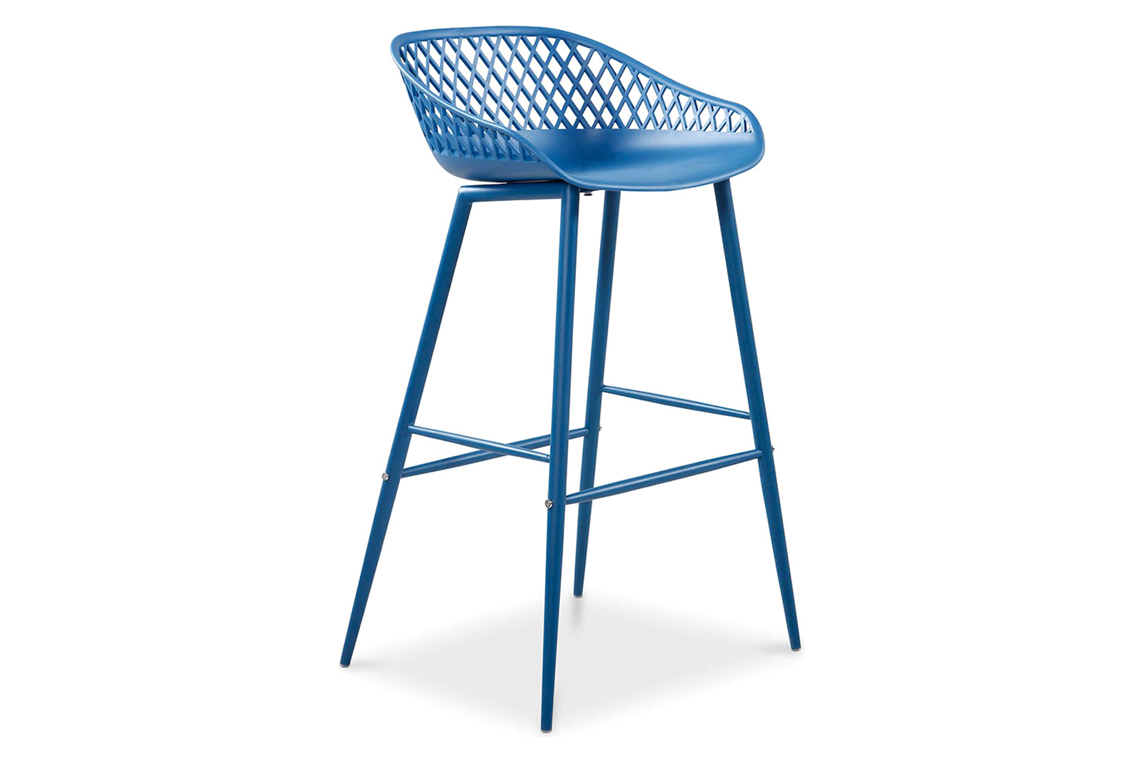 Moe's Piazza Outdoor Bar Stool Set of 2 - Blue