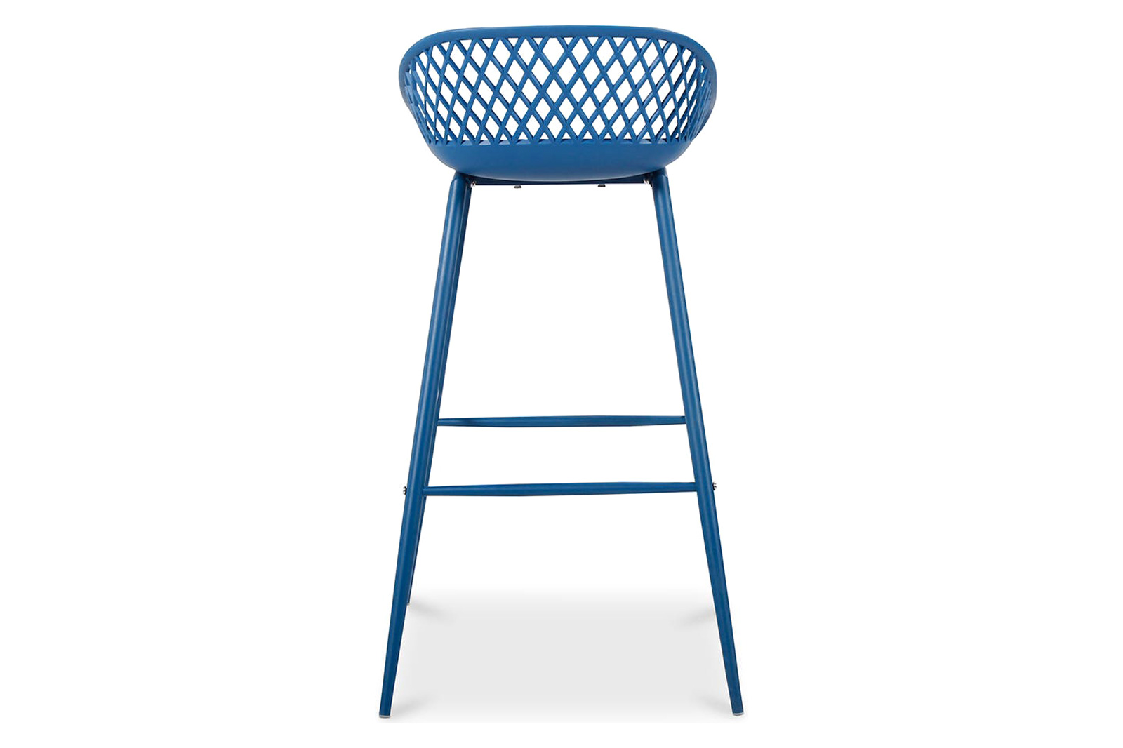 Moe's Piazza Outdoor Bar Stool Set of 2 - Blue