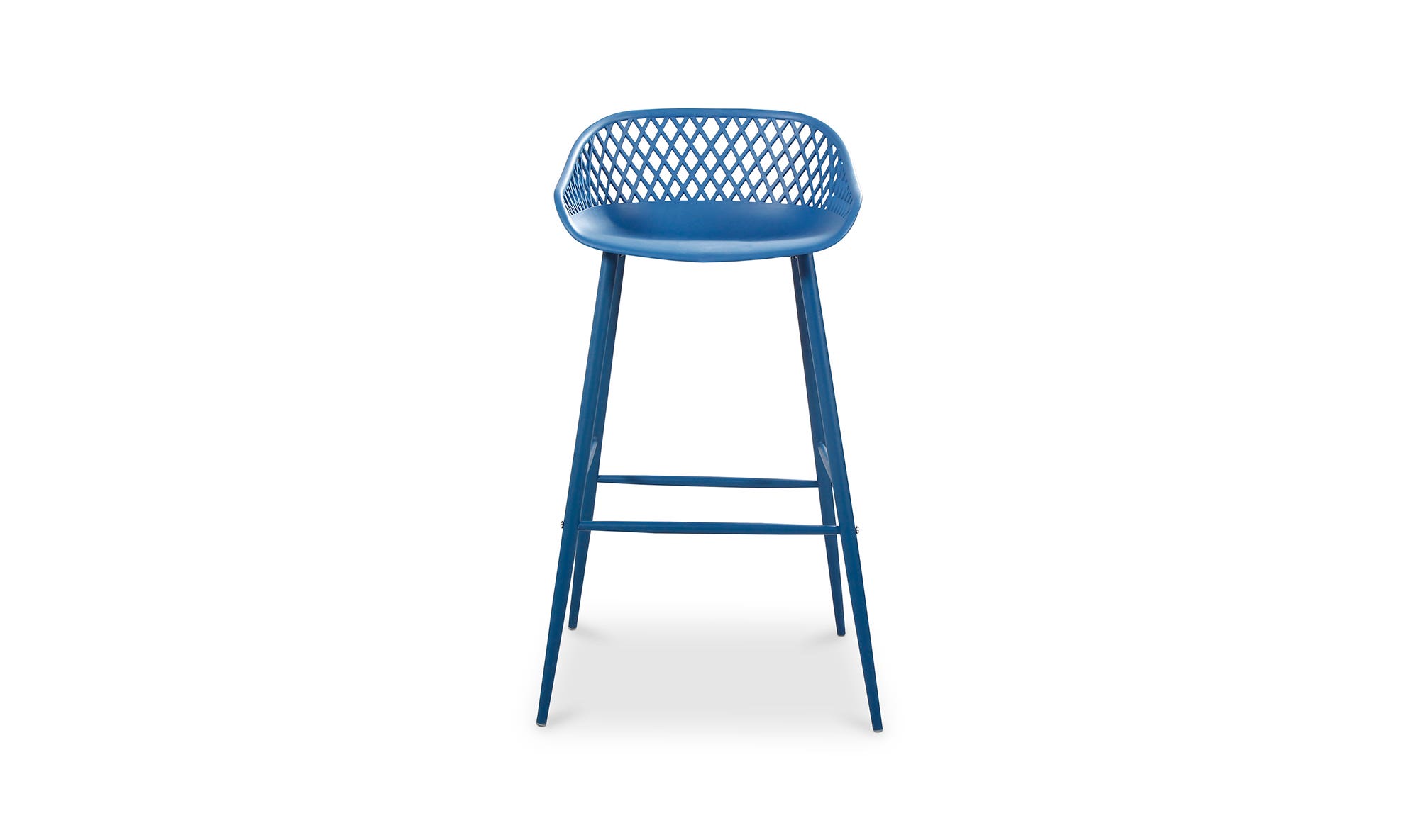 Moe's Piazza Contemporary Outdoor Barstool Set of 2 - Blue