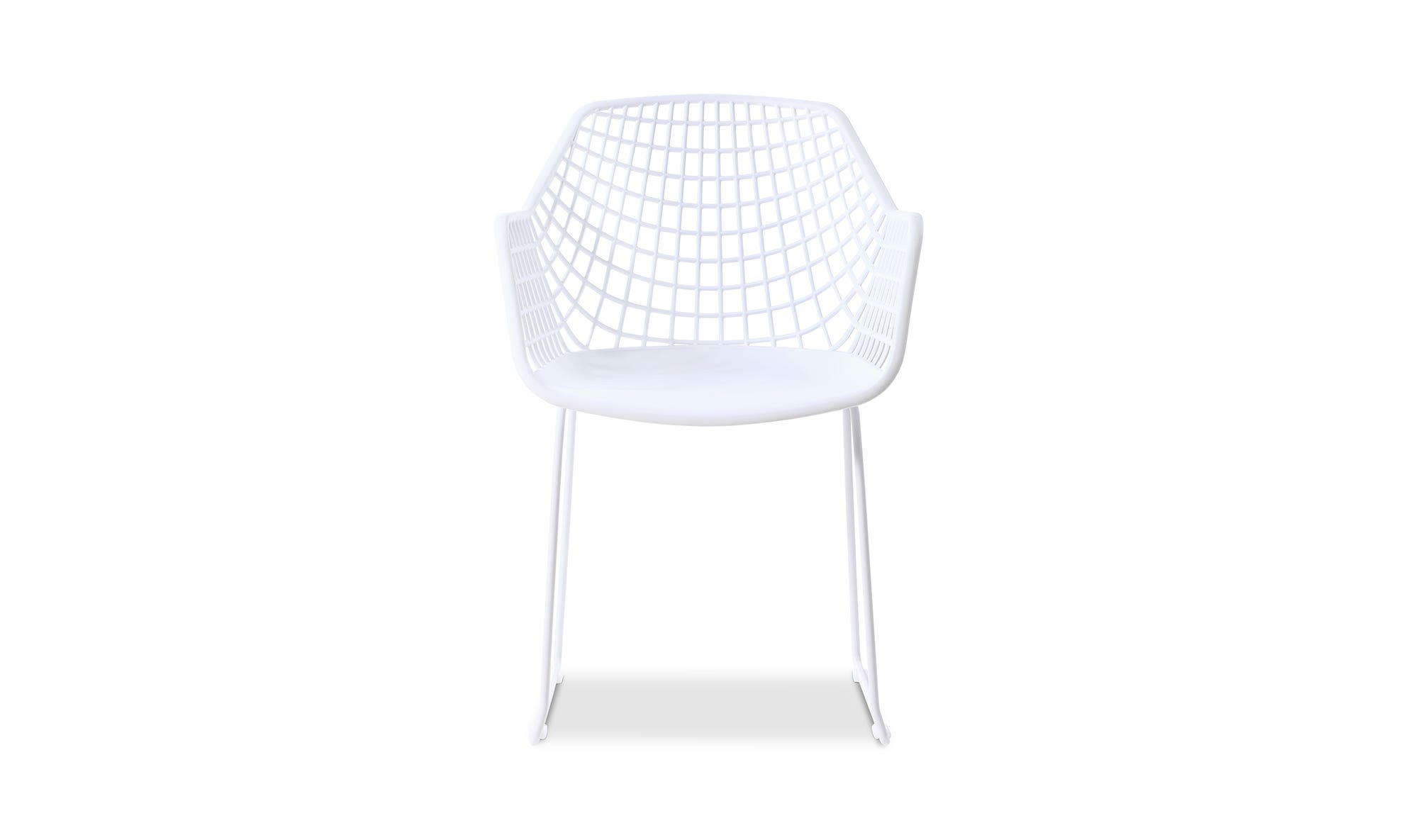 Moe's Honolulu Contemporary Chair Set of 2 - White