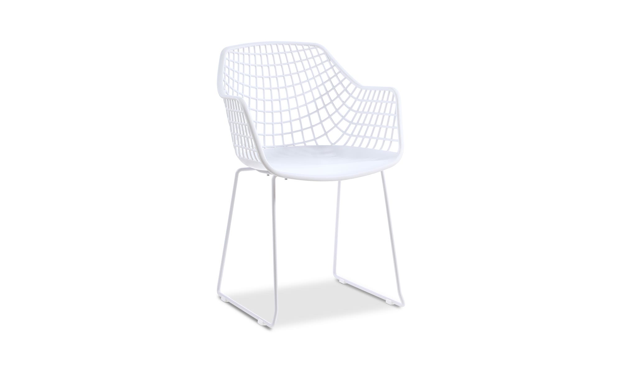 Moe's Honolulu Contemporary Chair Set of 2 - White