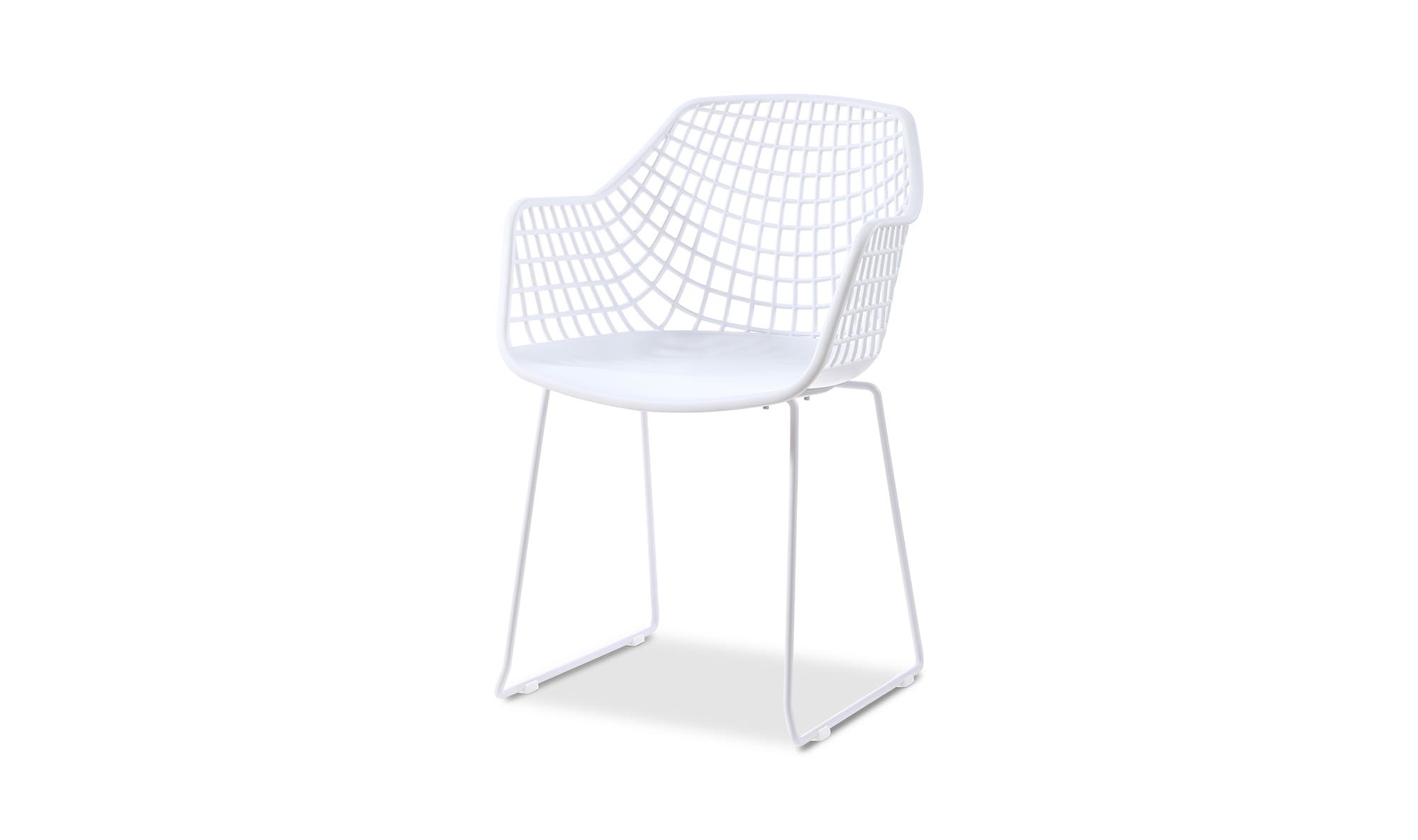 Moe's Honolulu Contemporary Chair Set of 2 - White