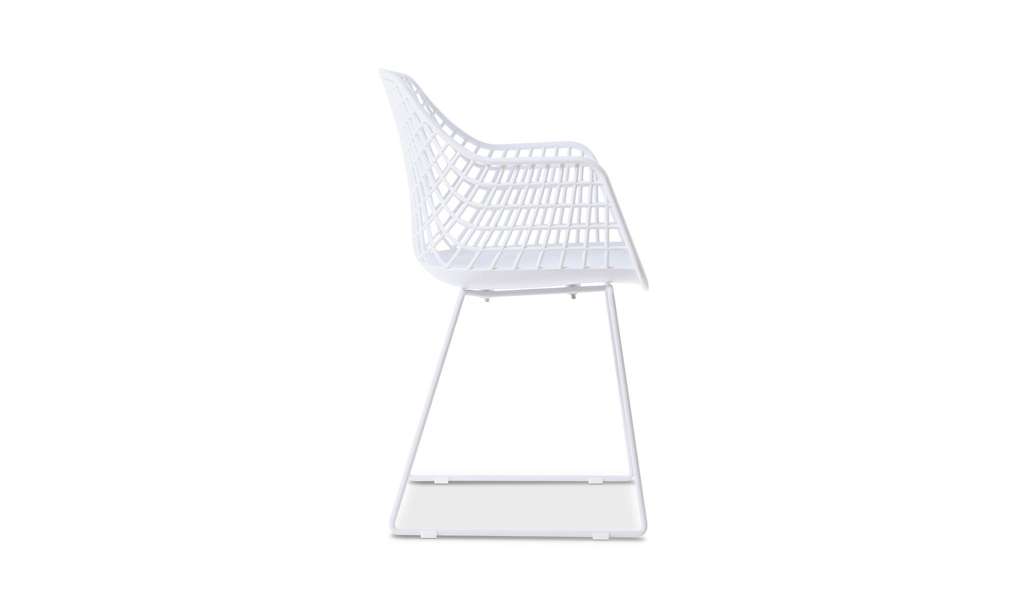 Moe's Honolulu Contemporary Chair Set of 2 - White