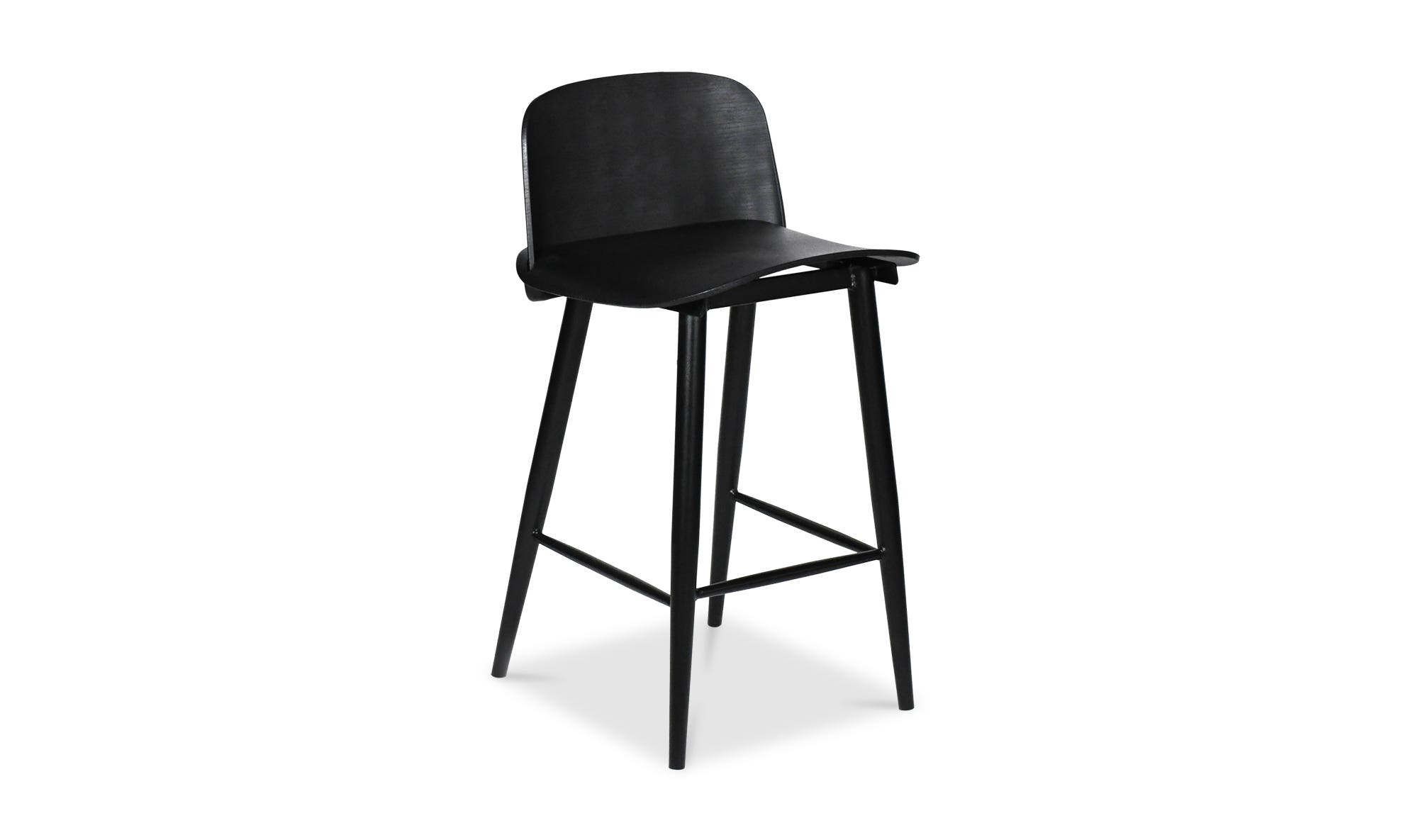 Moe's Looey Contemporary Counter Stool Set of 2 - Black