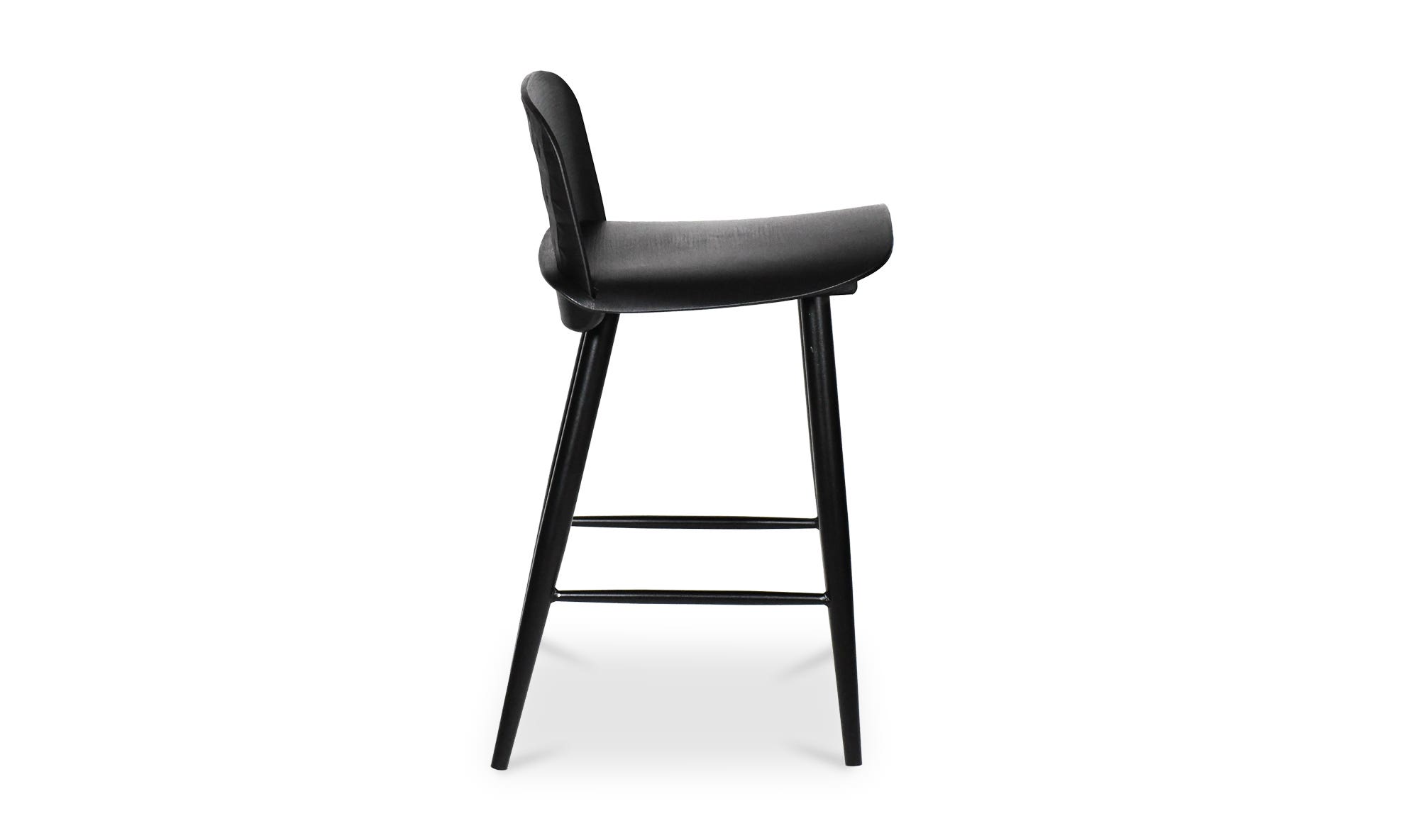 Moe's Looey Contemporary Counter Stool Set of 2 - Black