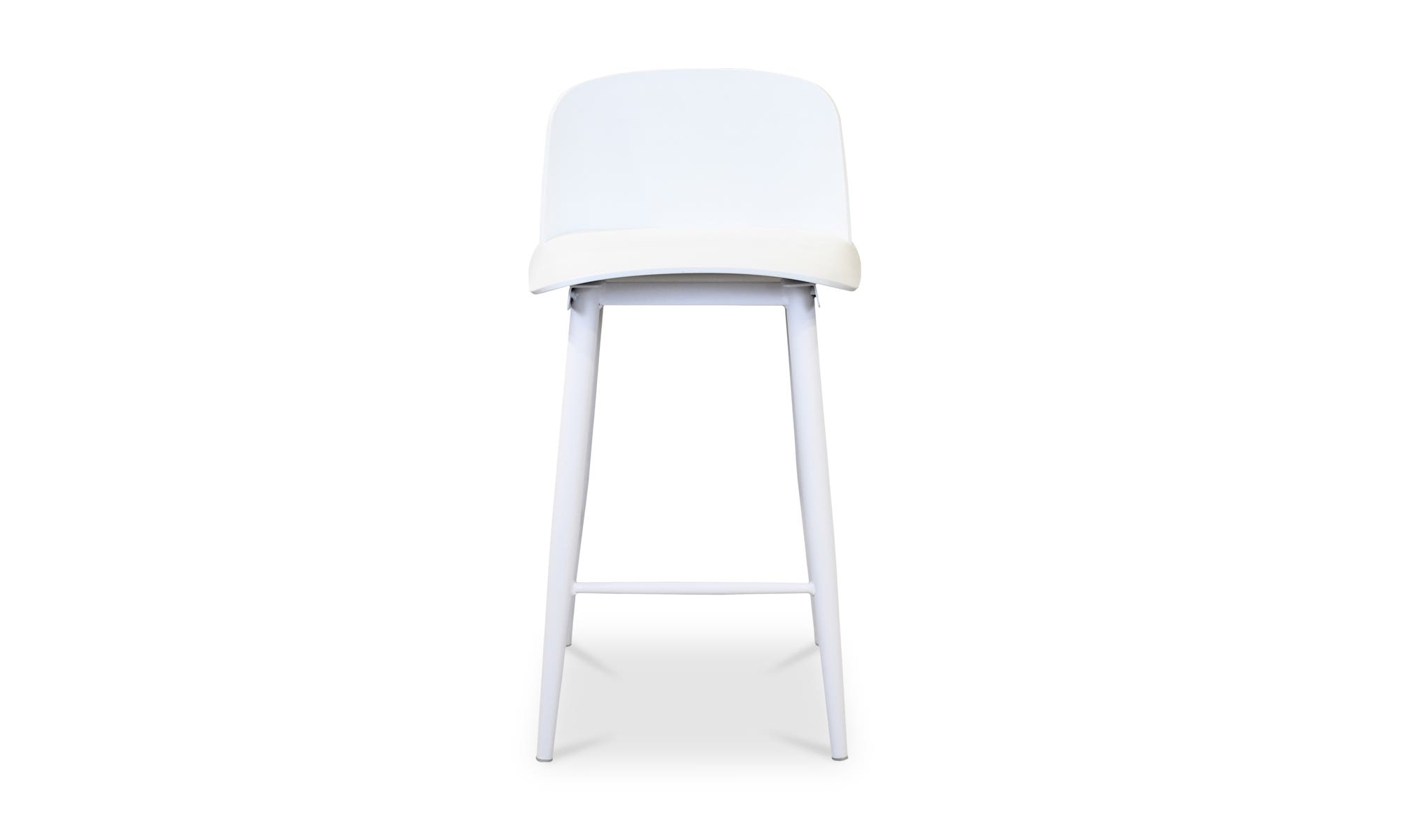 Moe's Looey Contemporary Counter Stool Set of 2 - White