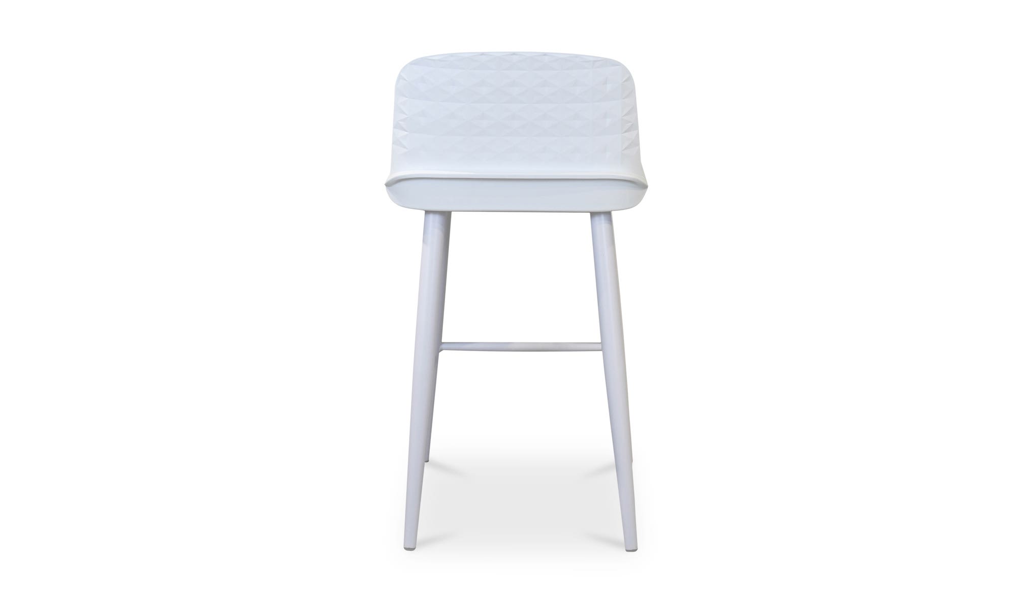 Moe's Looey Contemporary Counter Stool Set of 2 - White