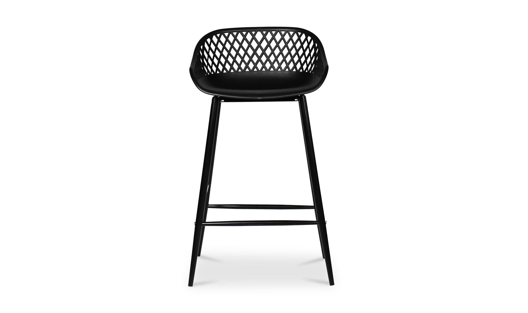 Moe's Piazza Contemporary Counter Stool Set of 2 - Black