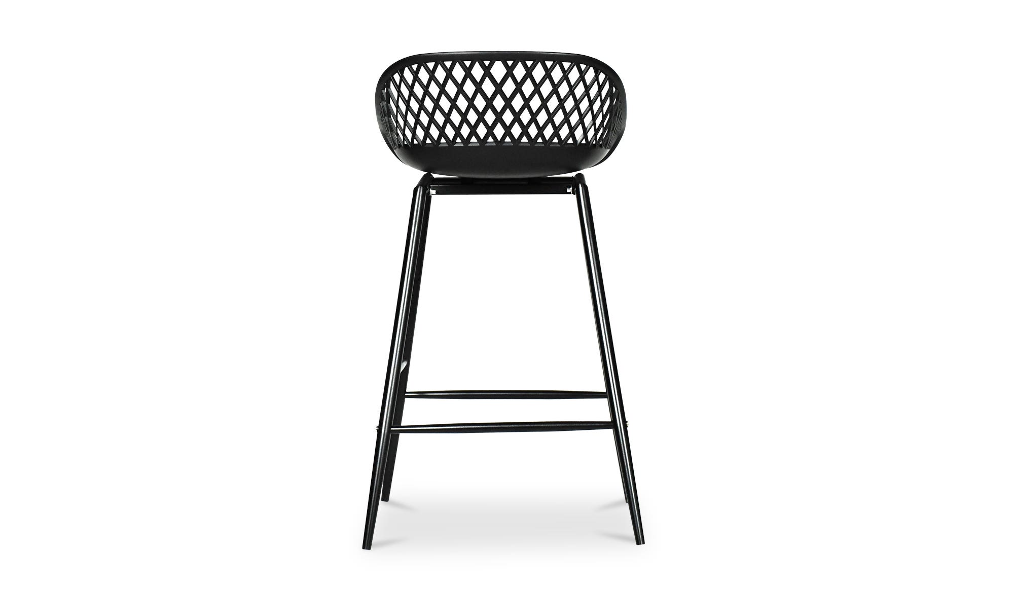 Moe's Piazza Contemporary Counter Stool Set of 2 - Black