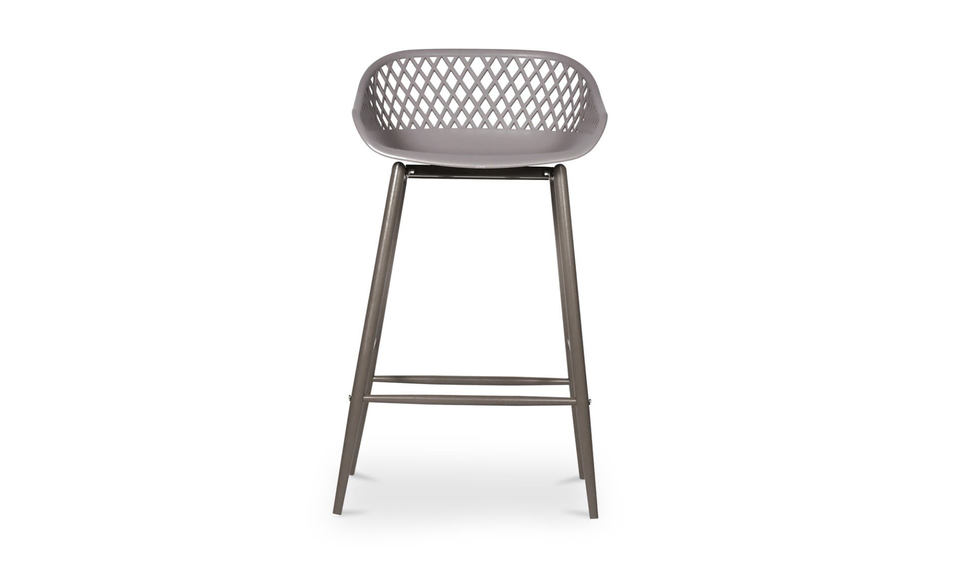 Moe's Piazza Contemporary Counter Stool Set of 2 - Gray