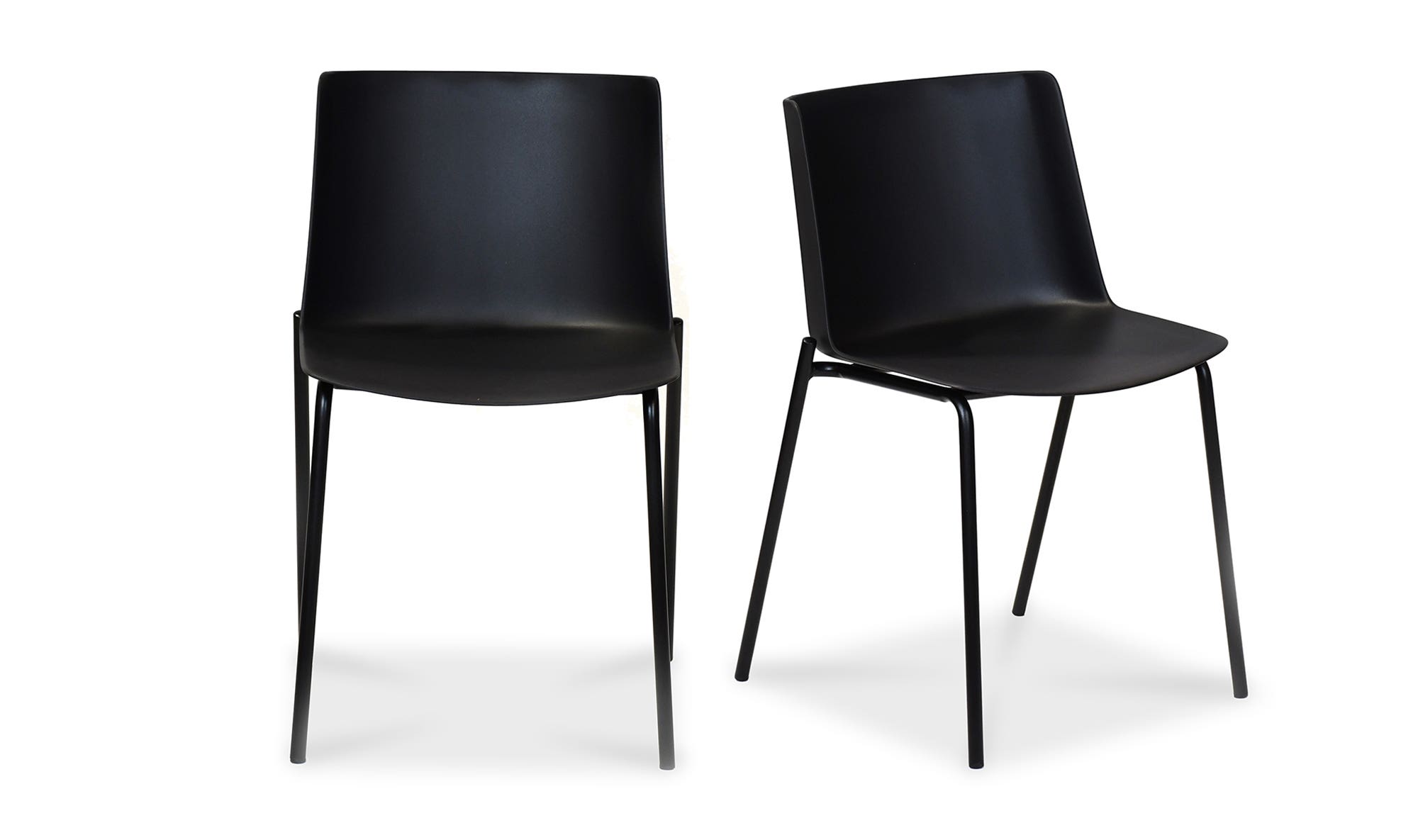 Moe's Silla Contemporary Dining Chair Set of 2 - Black