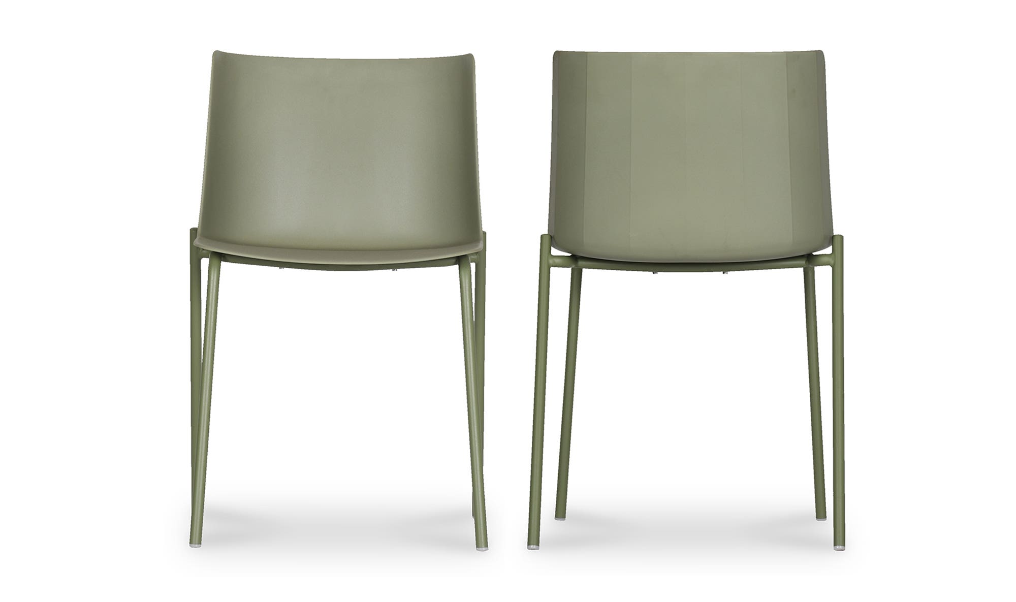 Moe's Silla Contemporary Dining Chair Set of 2 - Sage Green