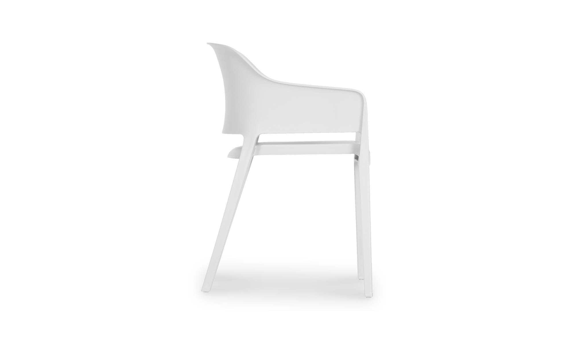 Moe's Faro Modern Dining Chair Set of 2 - White