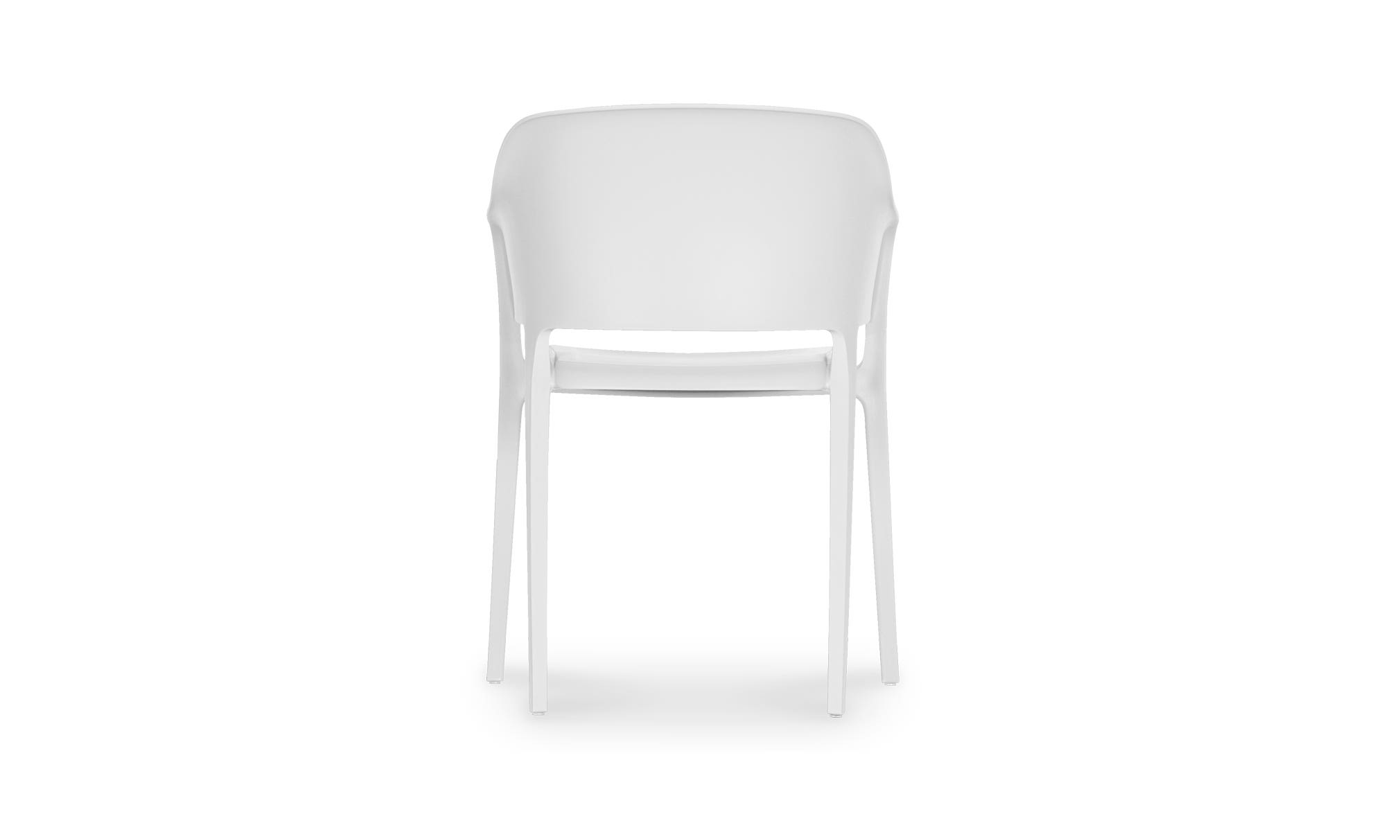 Moe's Faro Modern Dining Chair Set of 2 - White