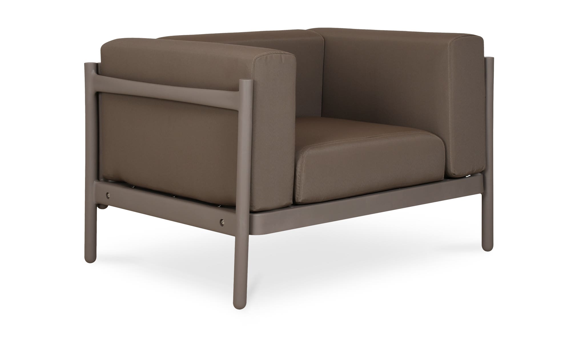 Moe's - Suri Contemporary Outdoor Lounge Chair in Taupe