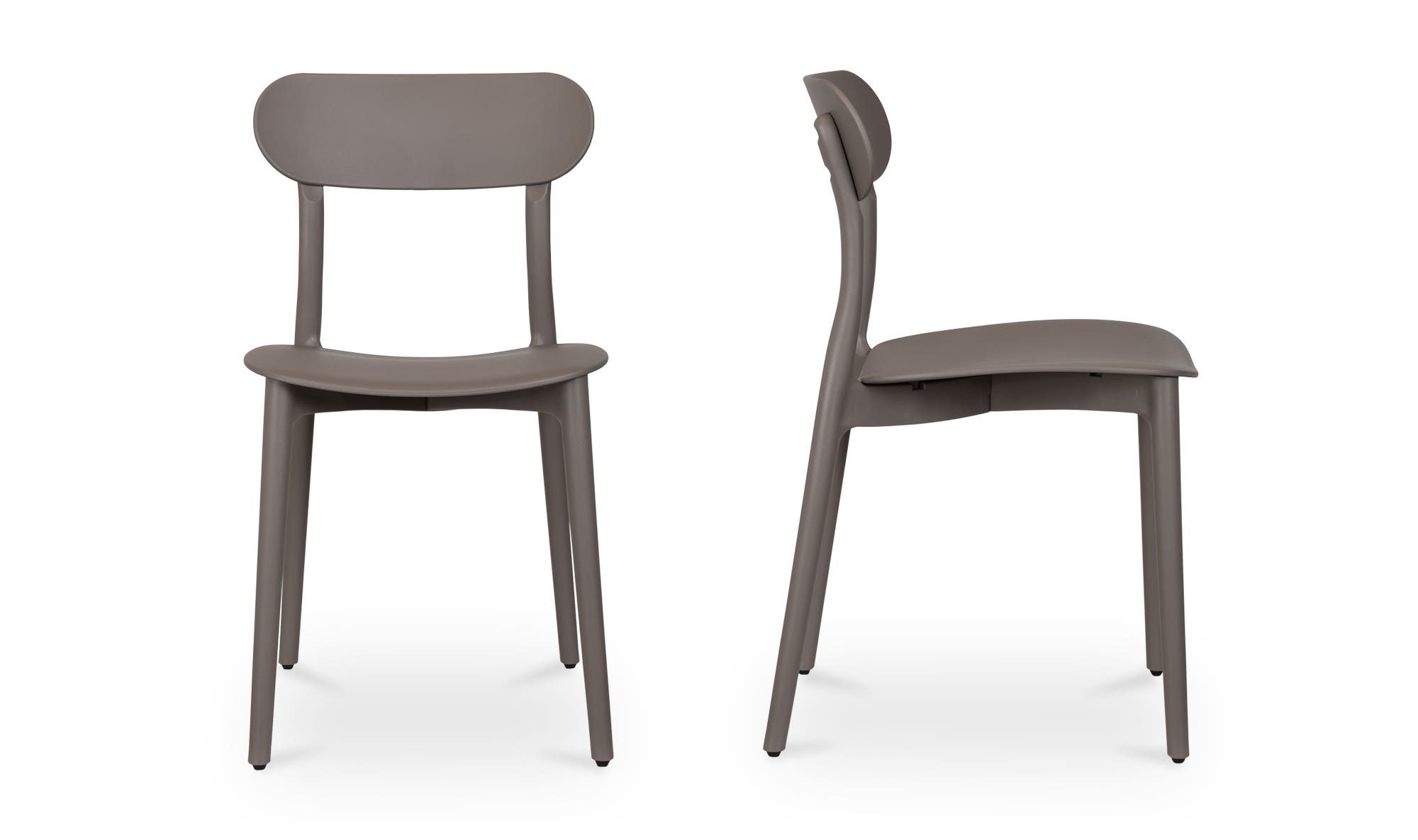 Moe's Kent Modern Dining Chair Set of 2 - Taupe