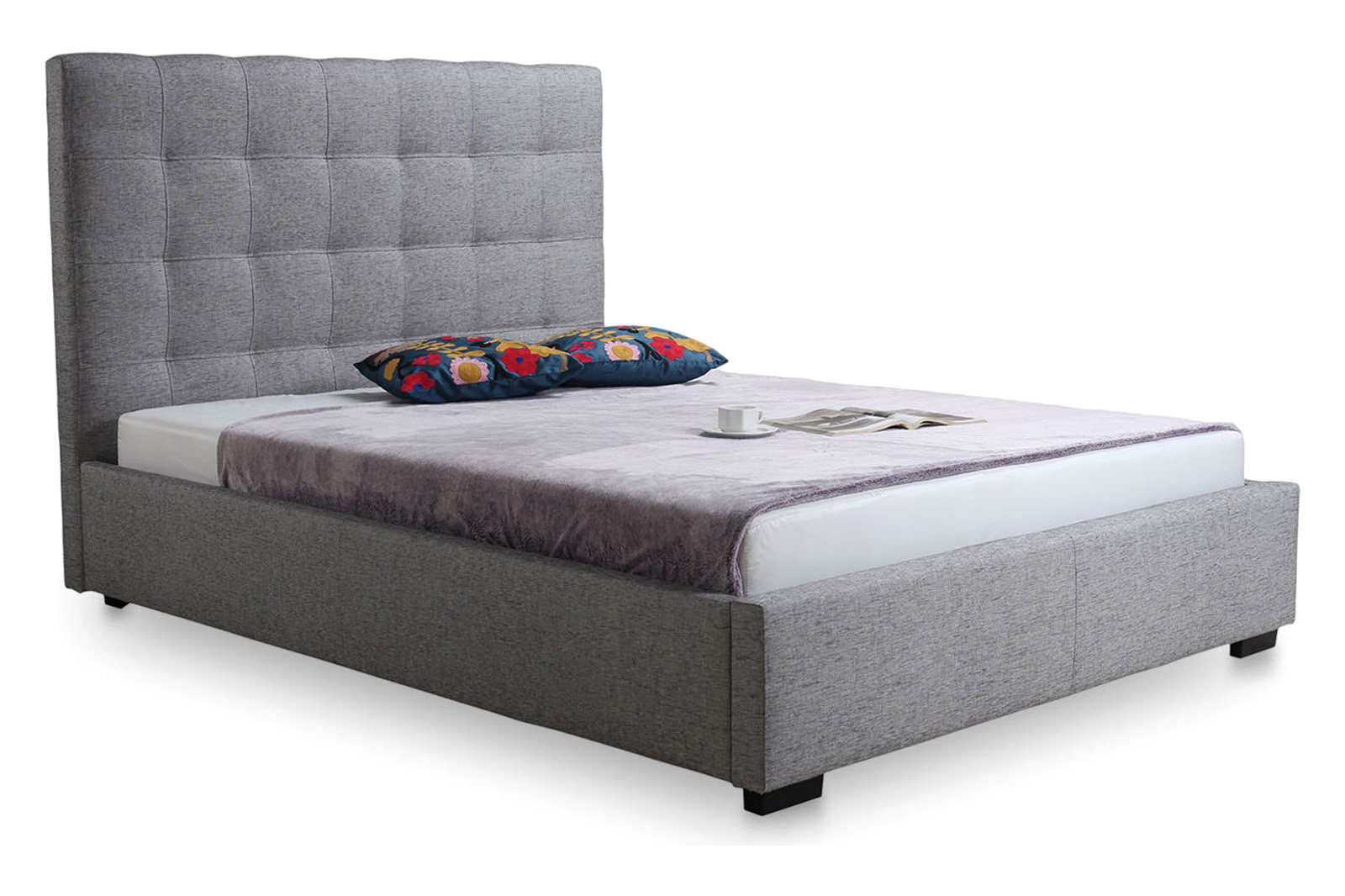 Moe's Belle Storage Bed - Gray, Queen