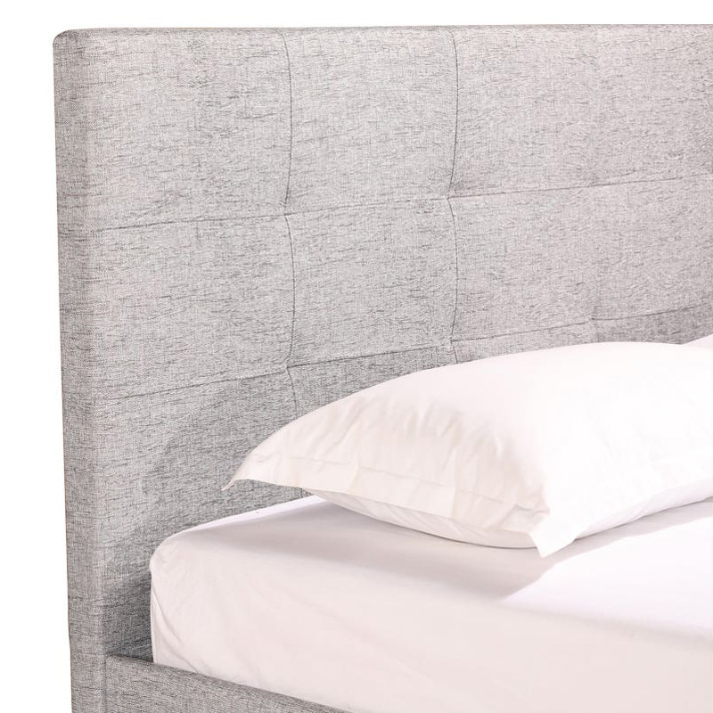 Moe's Eliza Bed - Light Gray, Queen